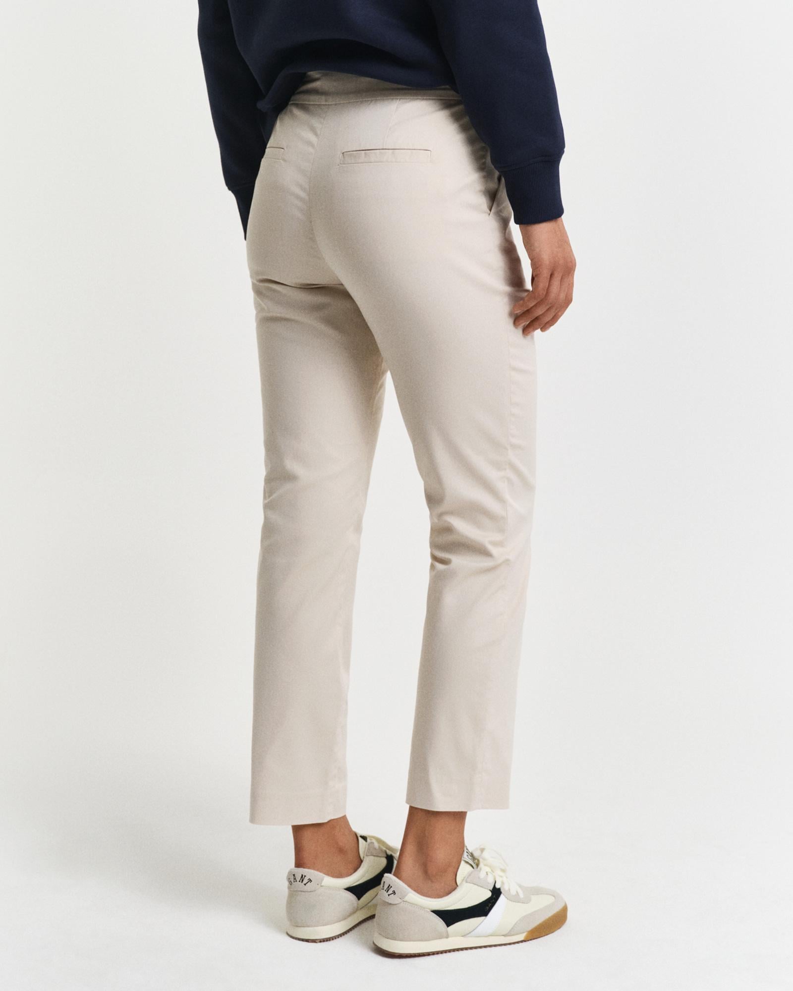 GANT Kadın Bej Slim Fit Pantolon