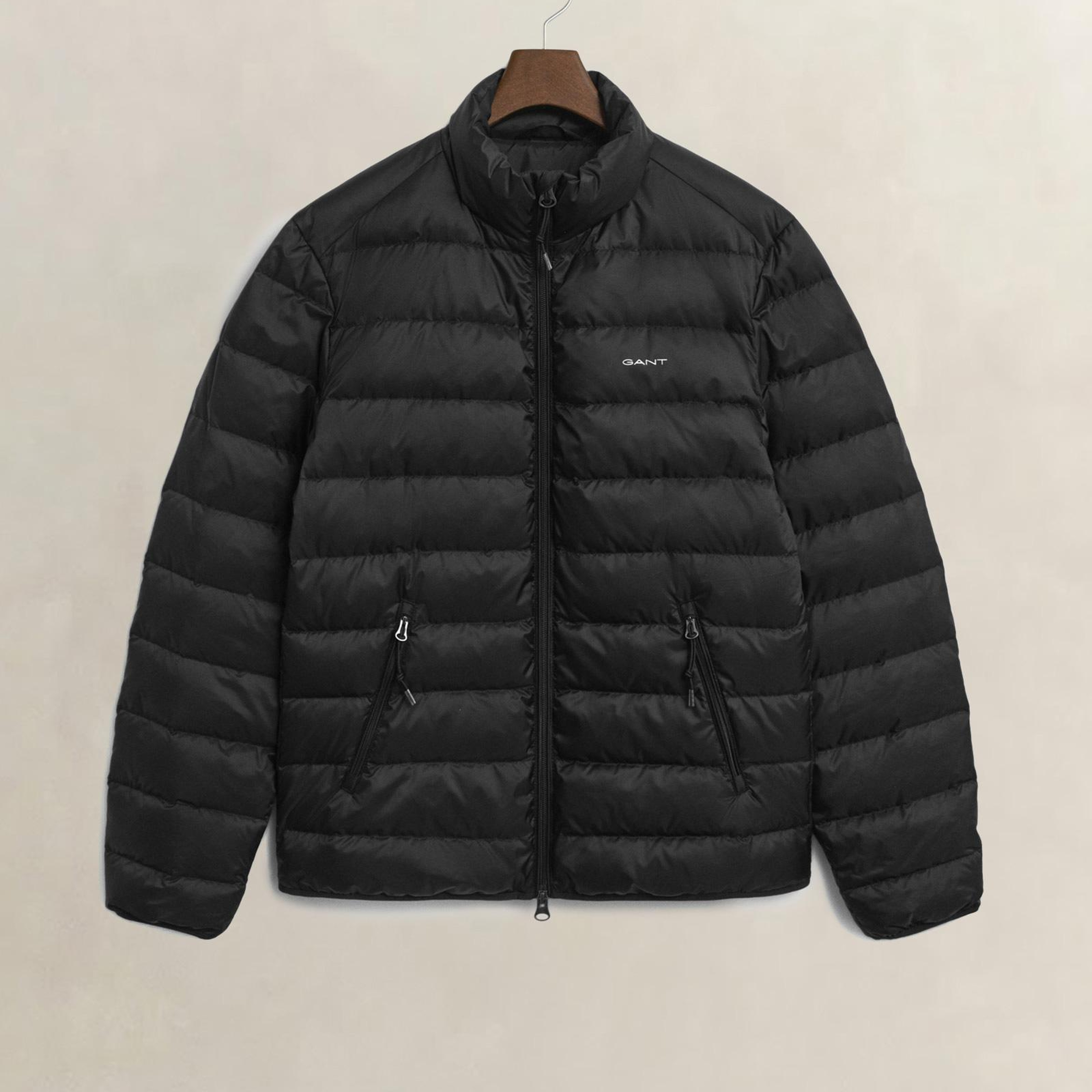 GANT Erkek Siyah Regular Fit Dik Yaka Kaz Tüyü Mont