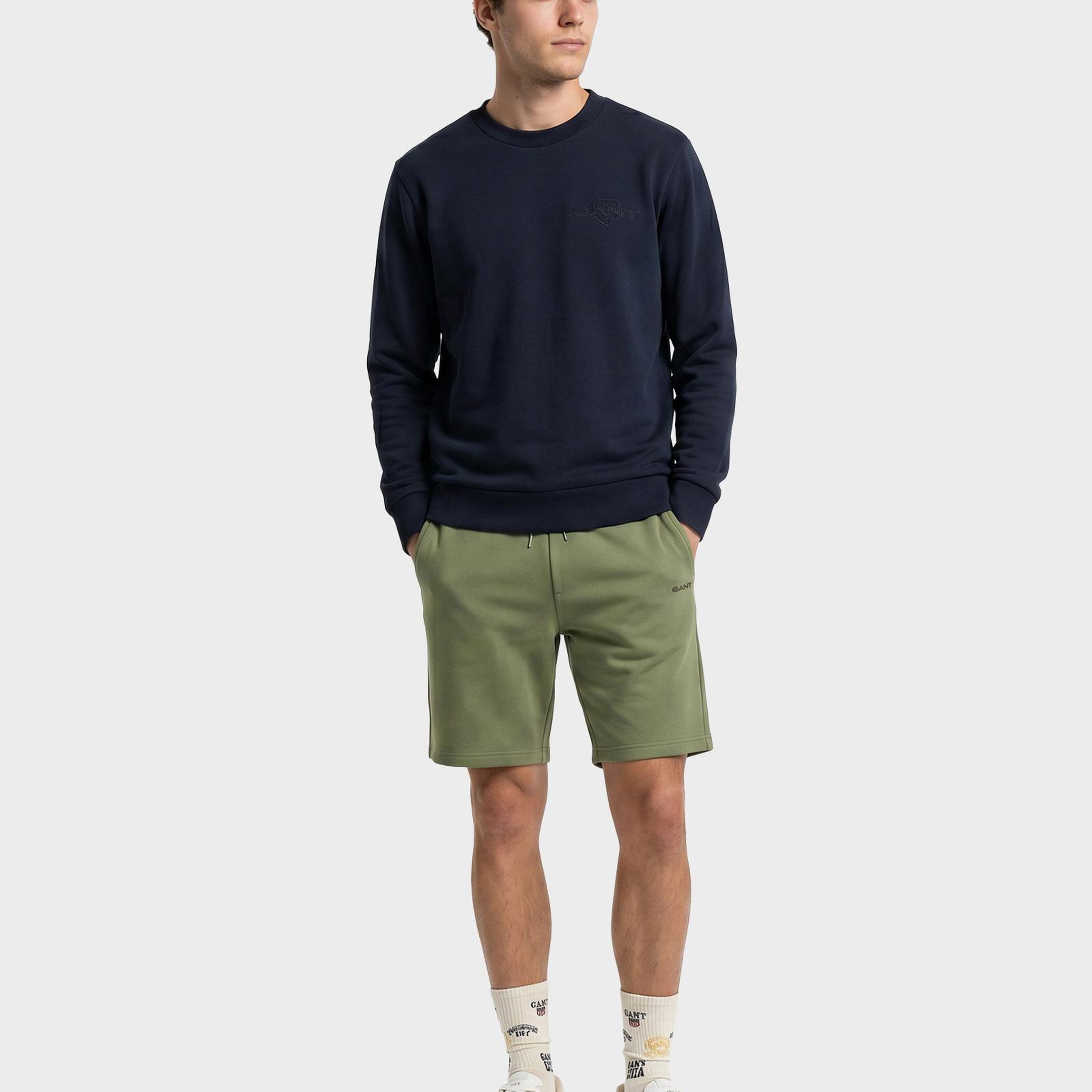 GANT Erkek Lacivert Regular Fit Sweatshirt