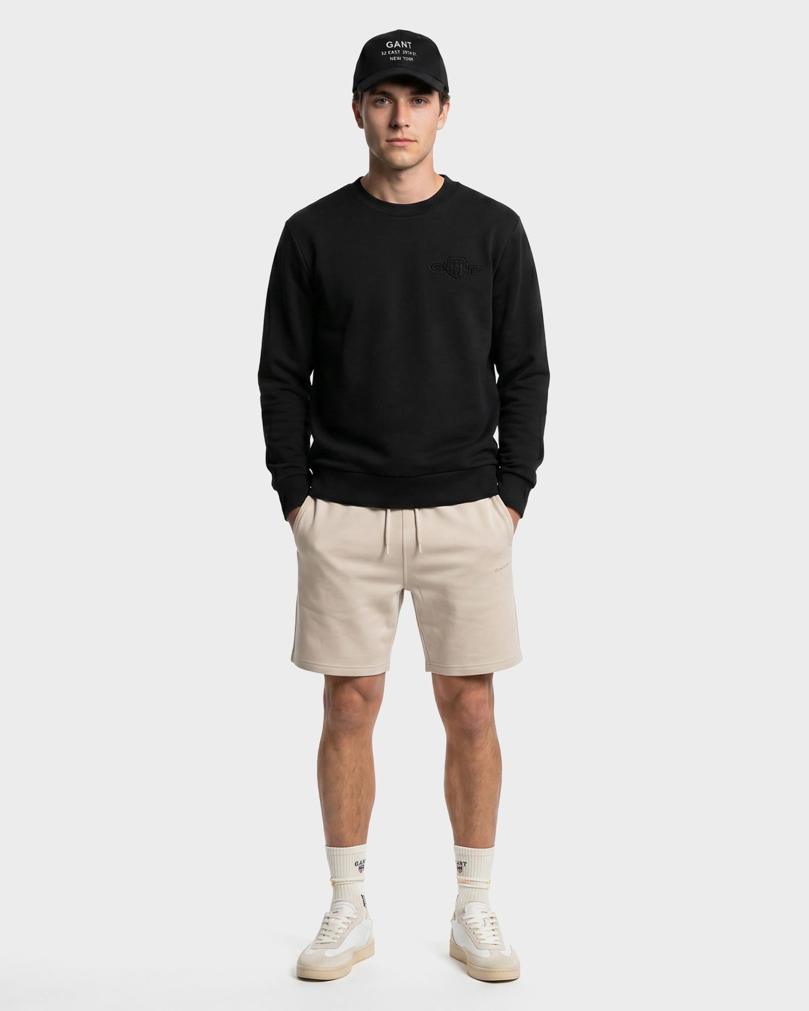 GANT Erkek Siyah Regular Fit Sweatshirt
