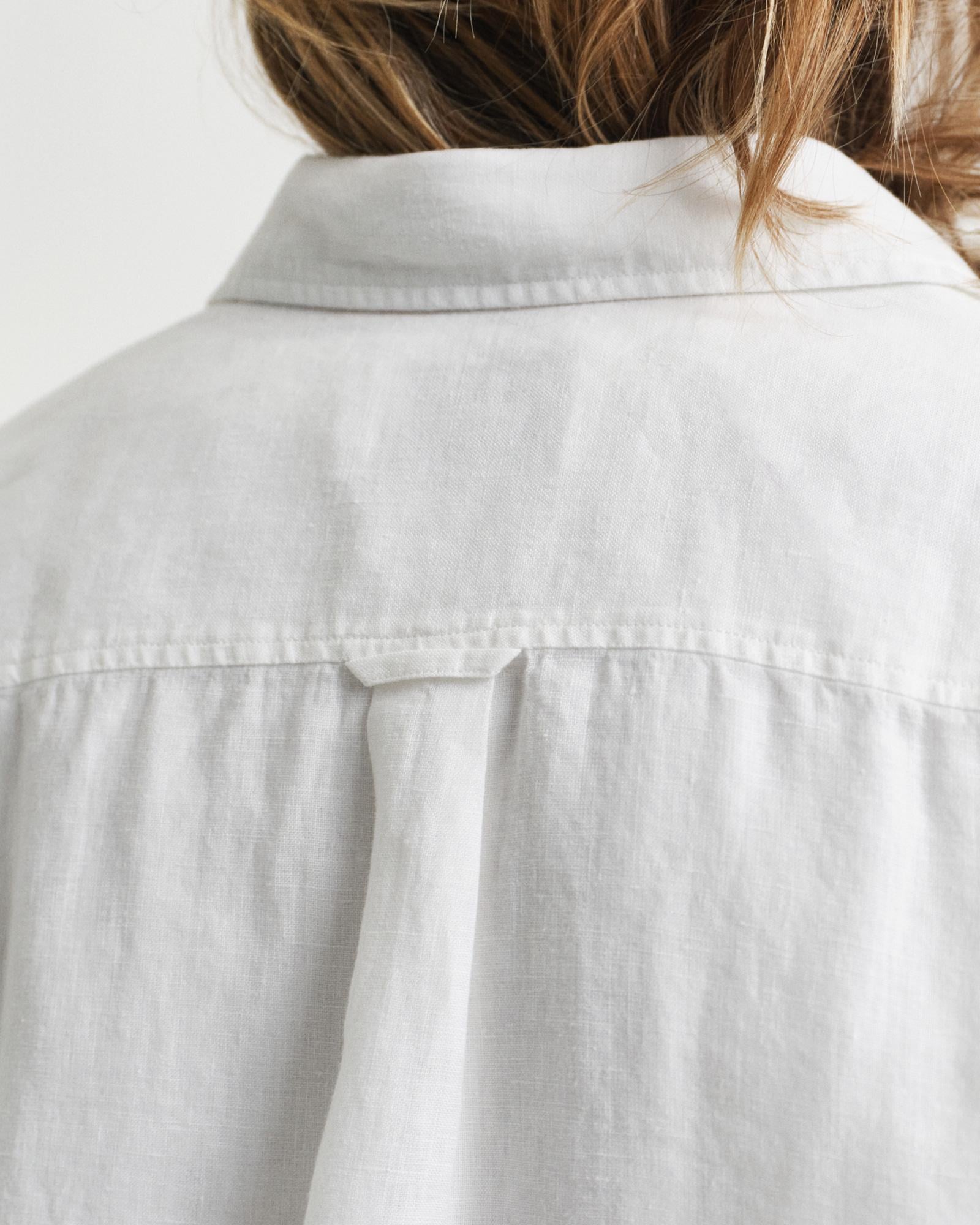GANT Kadın Beyaz Regular Fit Klasik Yaka Gömlek