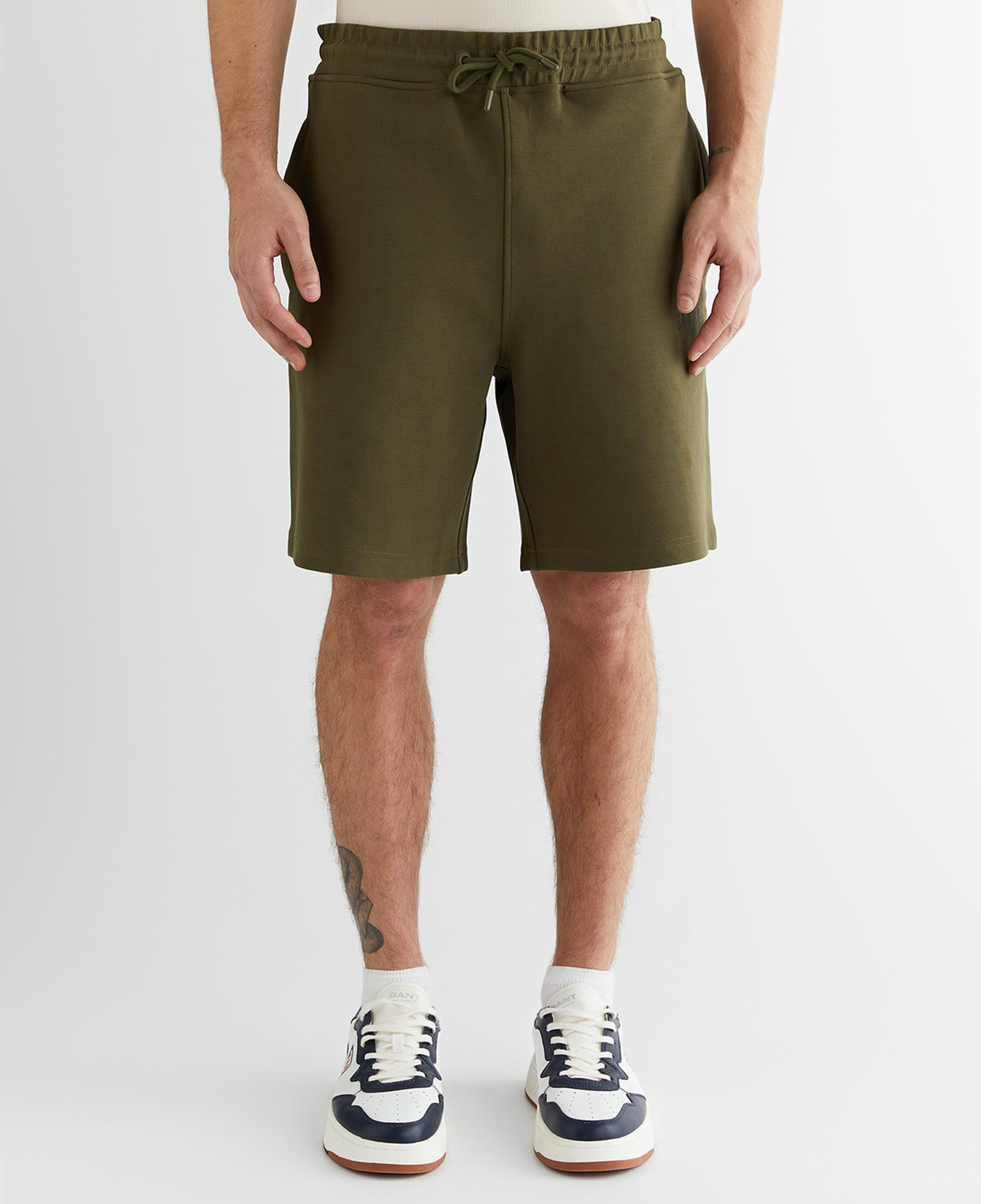 GANT Erkek Yeşil Regular Fit Logolu Şort