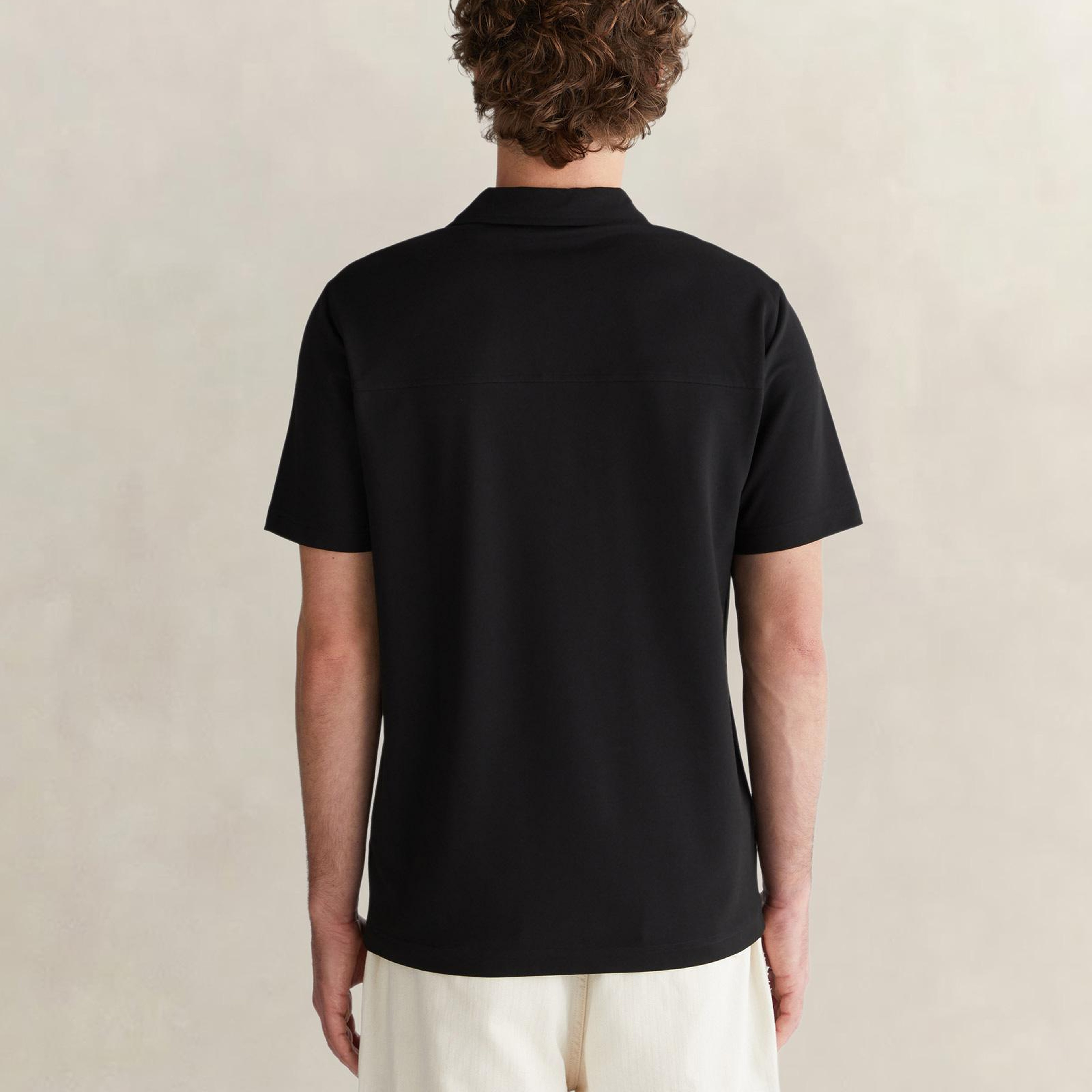 GANT Erkek Siyah Regular Fit Polo Yaka T-Shirt