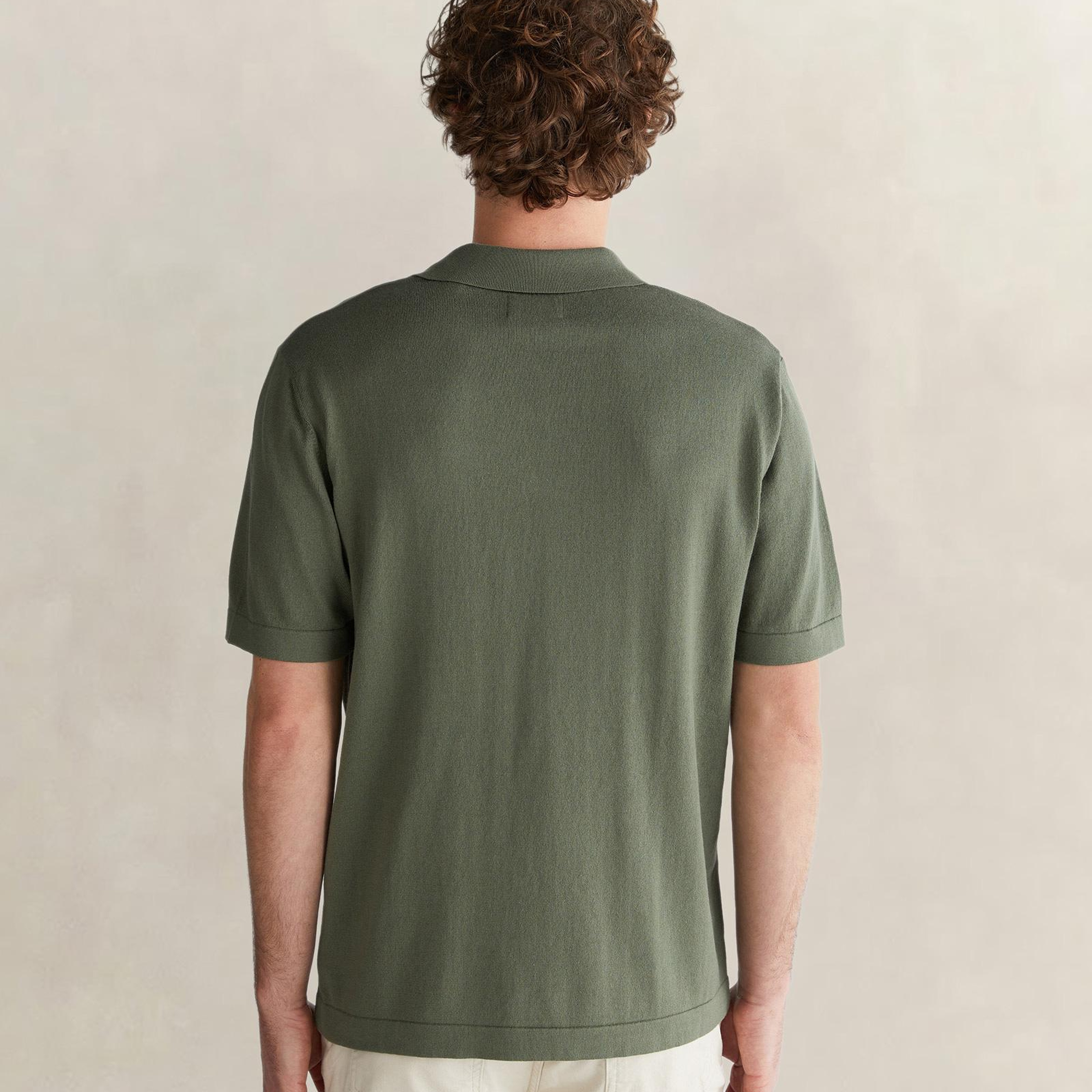 GANT Erkek Yeşil Regular Fit Polo Yaka Kısa Kollu Triko