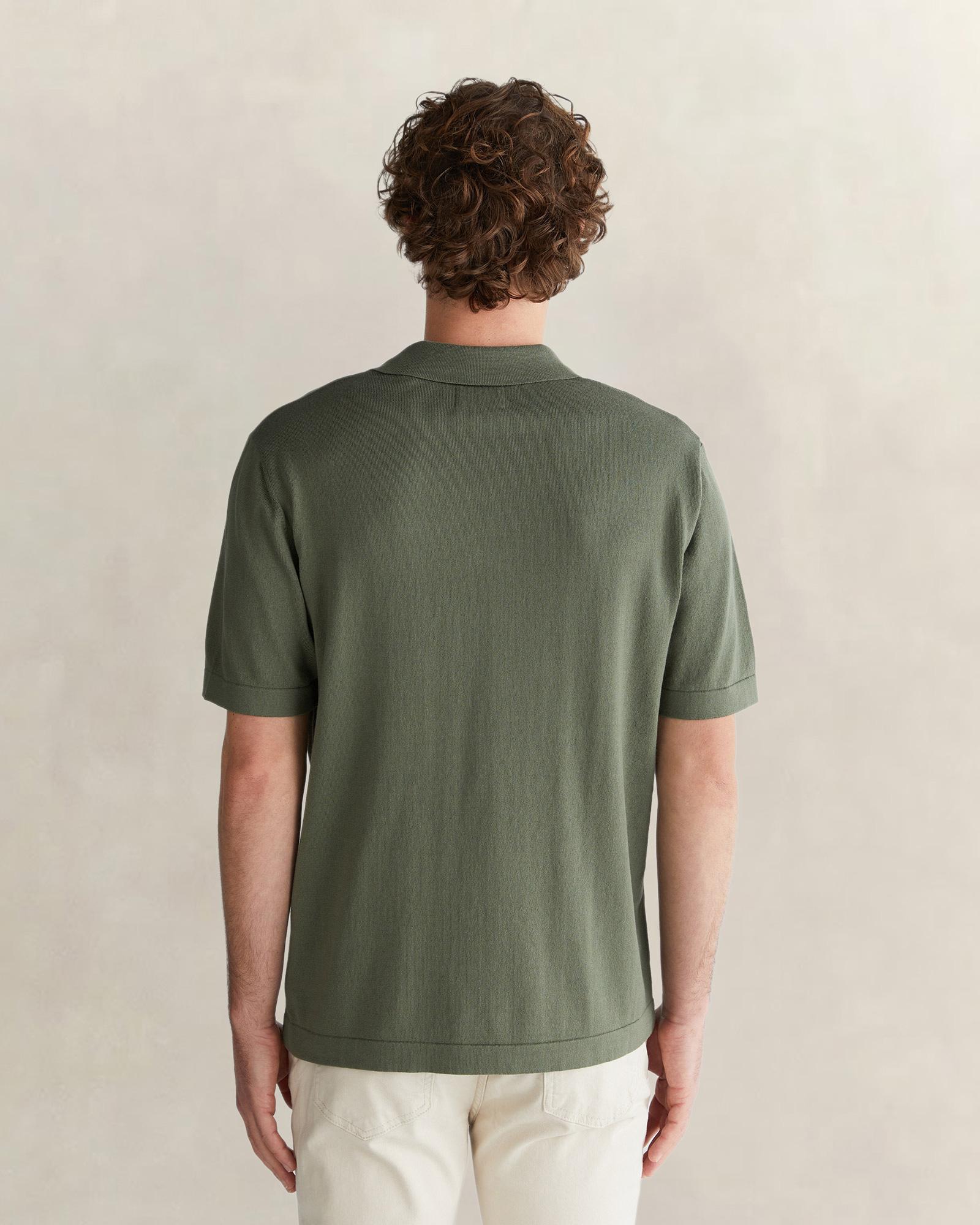 GANT Erkek Yeşil Regular Fit Polo Yaka Kısa Kollu Triko