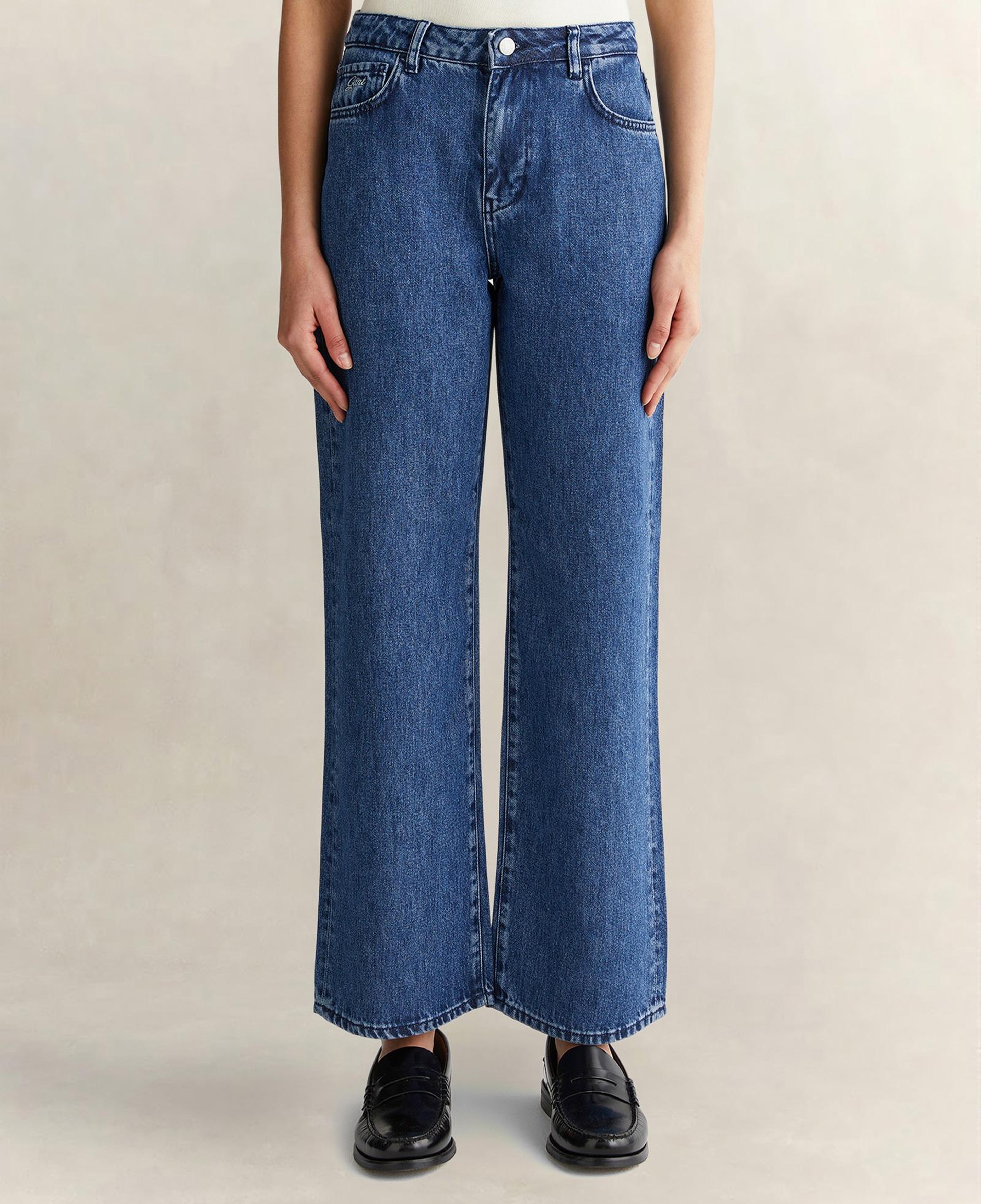 GANT Kadın Mavi Straight Fit Jean