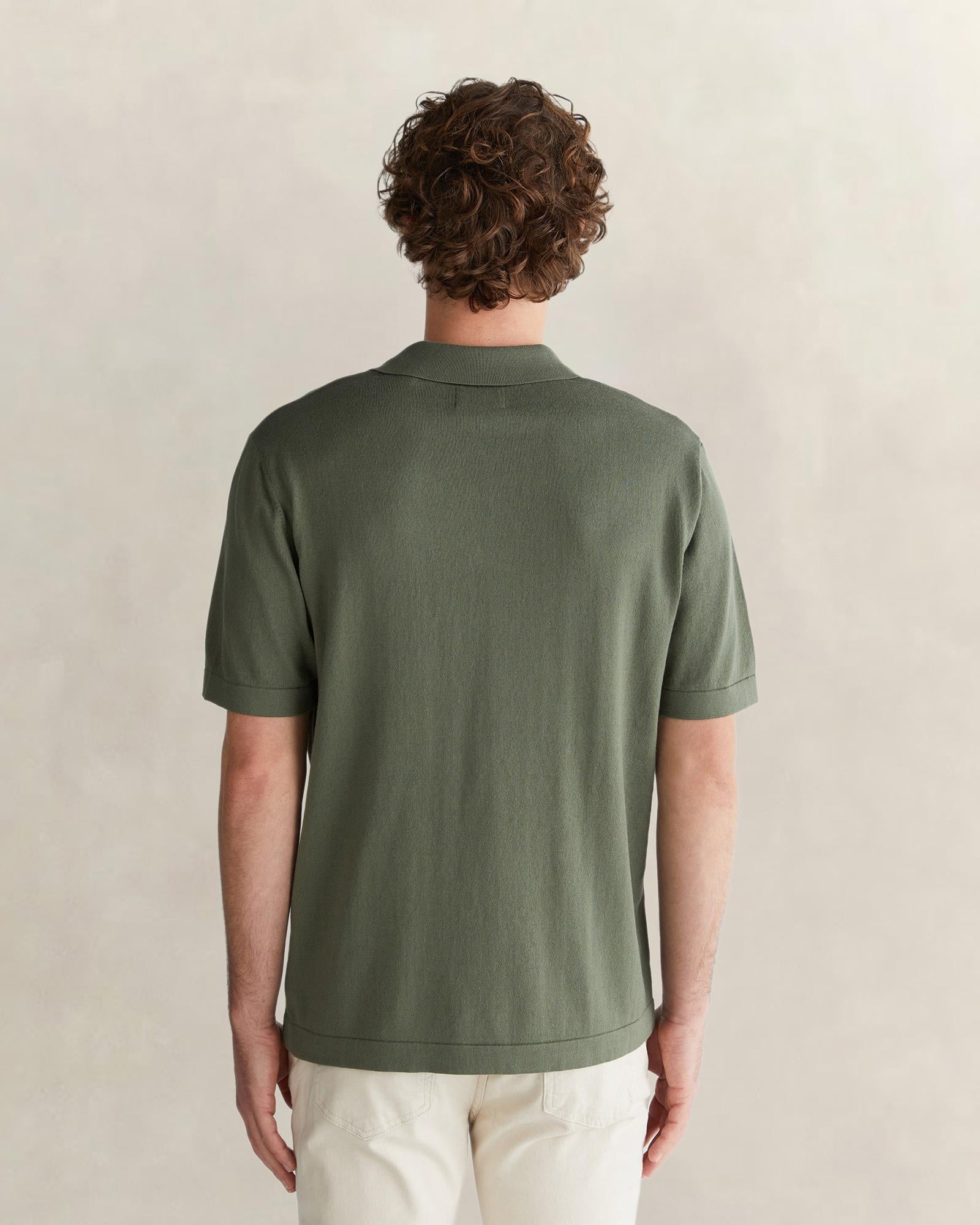 GANT Erkek Yeşil Regular Fit Polo Yaka Kısa Kollu Triko