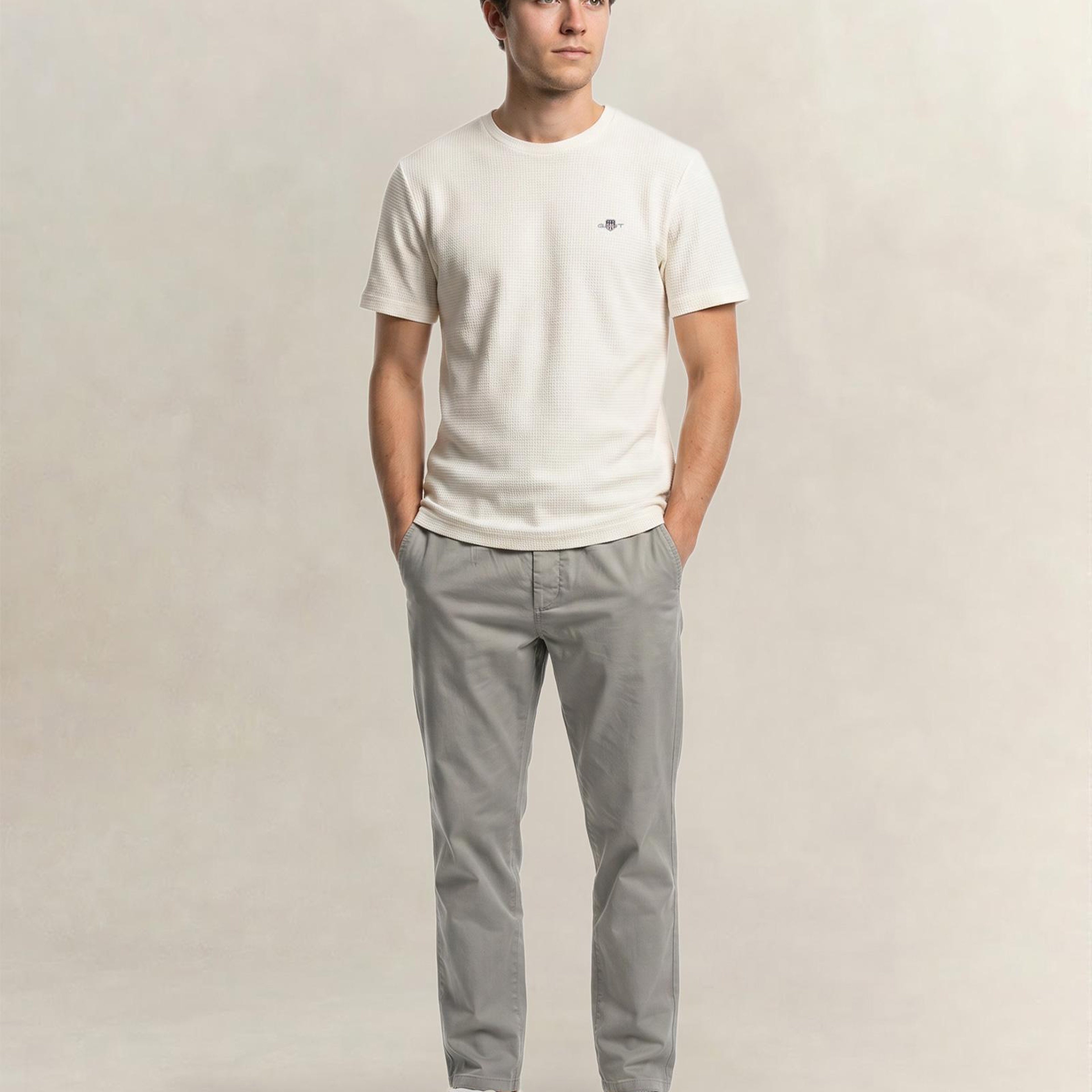 GANT Erkek Gri Regular Fit Jogger Pantolon