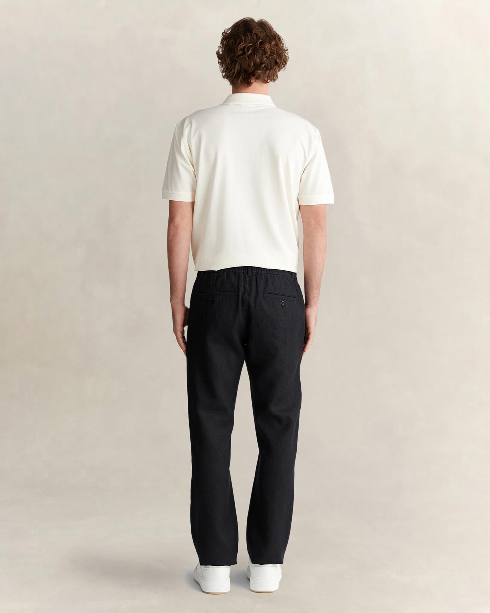 GANT Erkek Siyah Regular Fit Pantolon