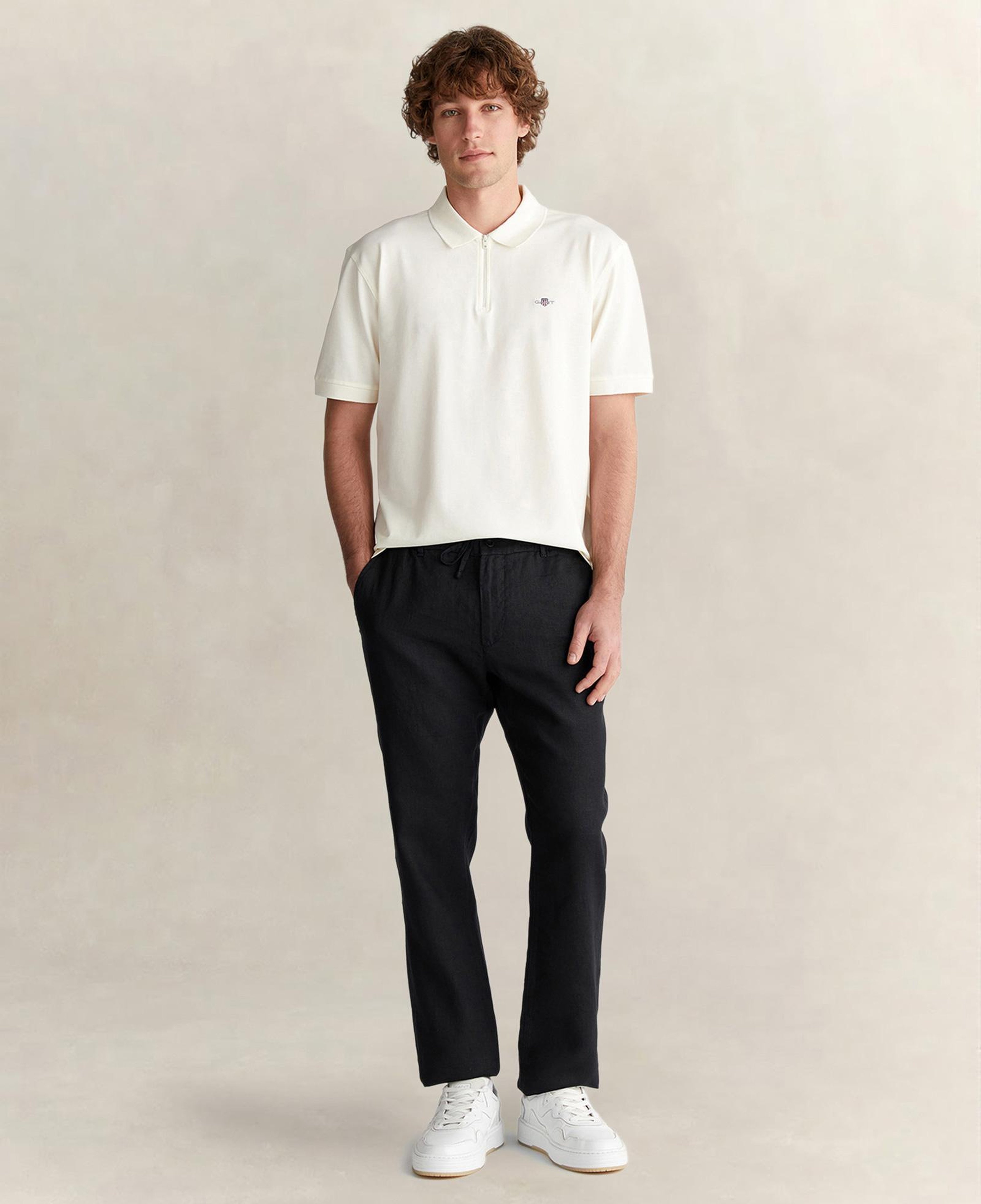 GANT Erkek Siyah Regular Fit Pantolon