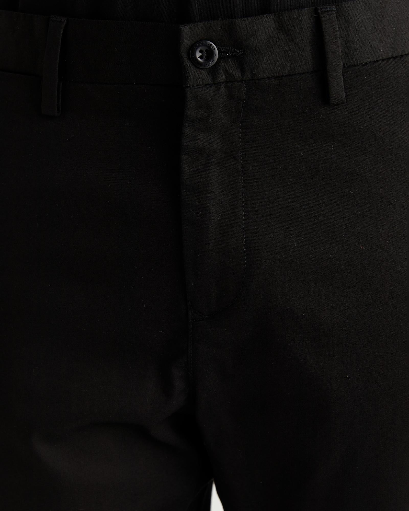 GANT Erkek Siyah Slim Fit Pantolon