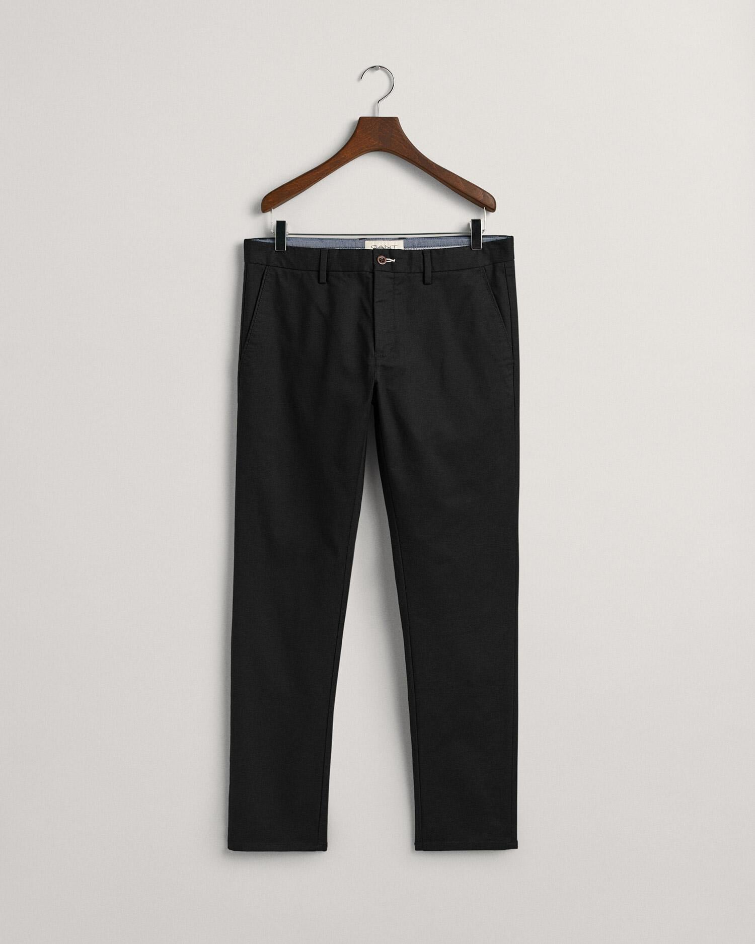 GANT Erkek Siyah Slim Fit Chino Pantolon