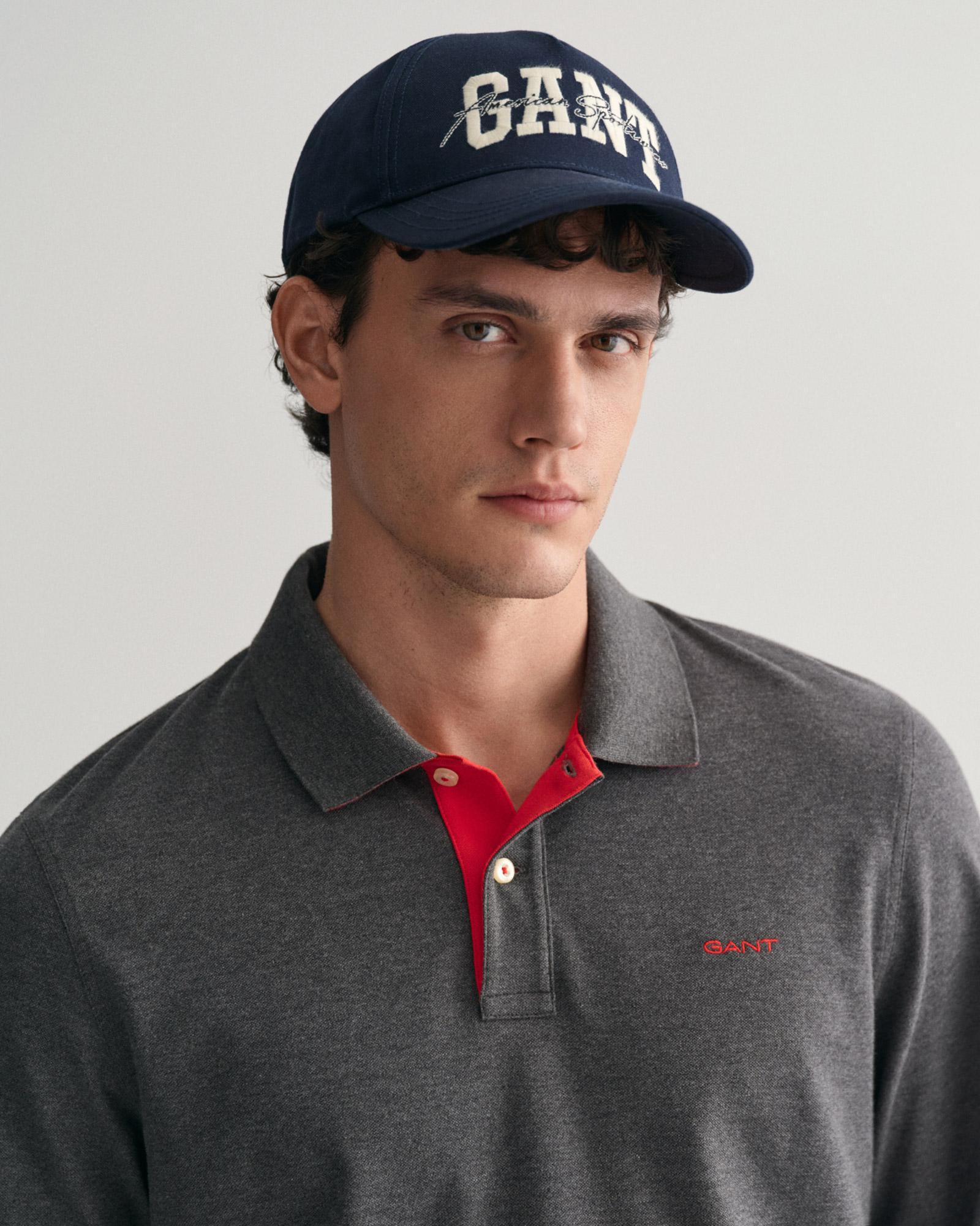 GANT Erkek Gri Regular Fit Polo