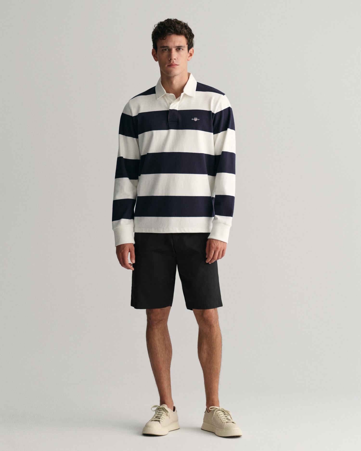 GANT Erkek Siyah Relaxed Fit Chino Şort