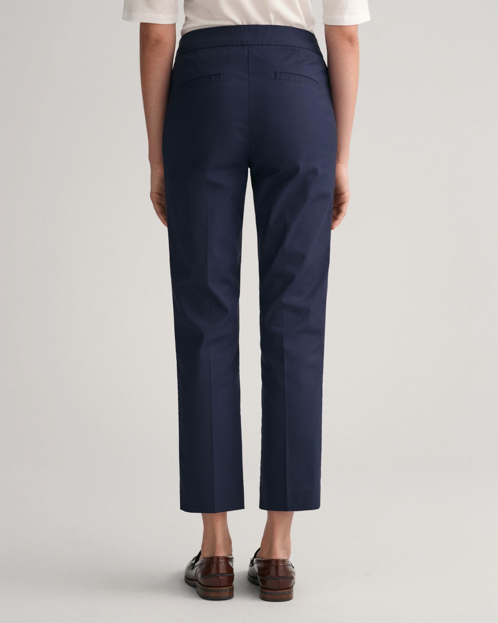 GANT Kadın Lacivert Slim Fit Pantolon