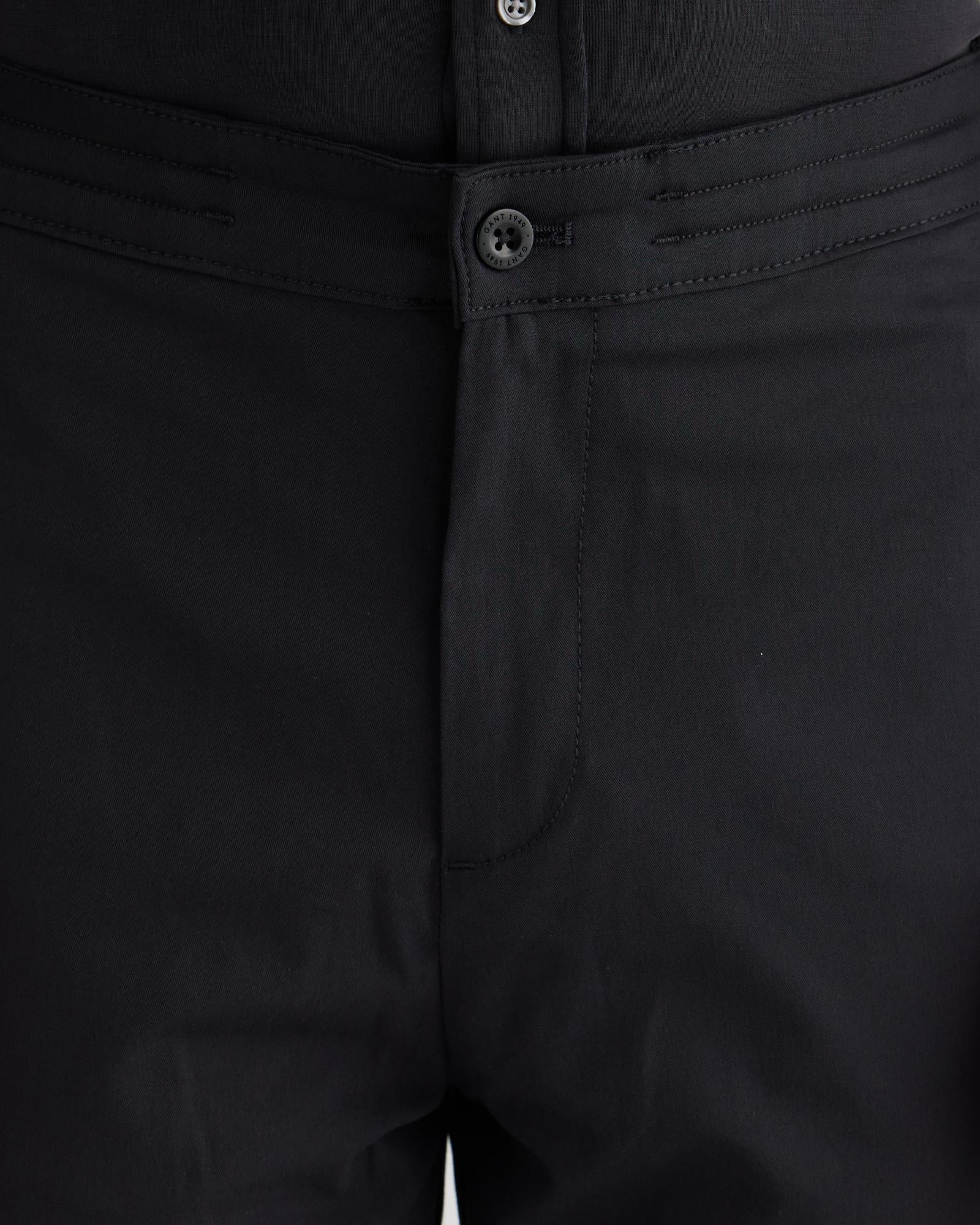 GANT Erkek Siyah Regular Fit Pantolon