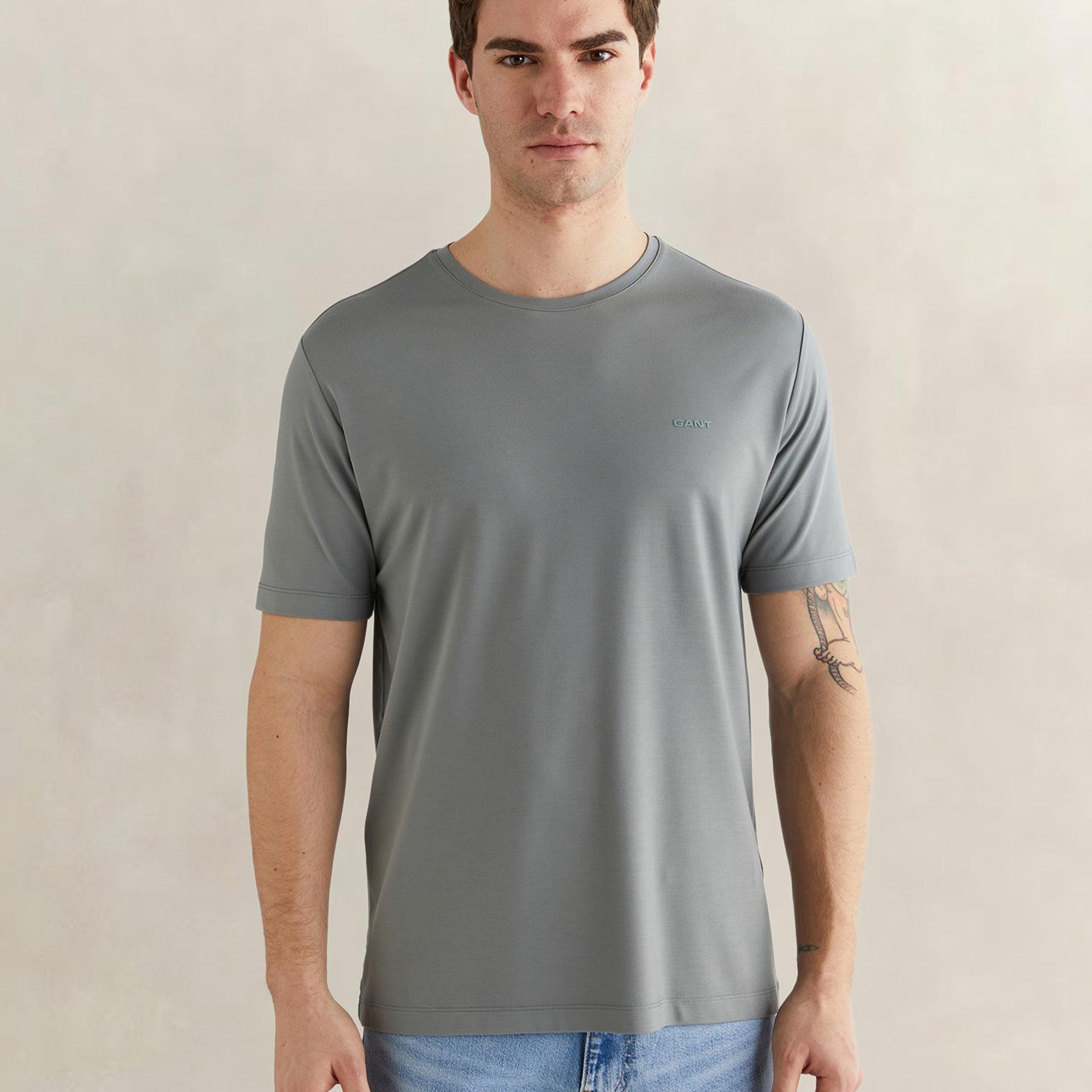 GANT Erkek Yeşil Kısa Kollu T-Shirt