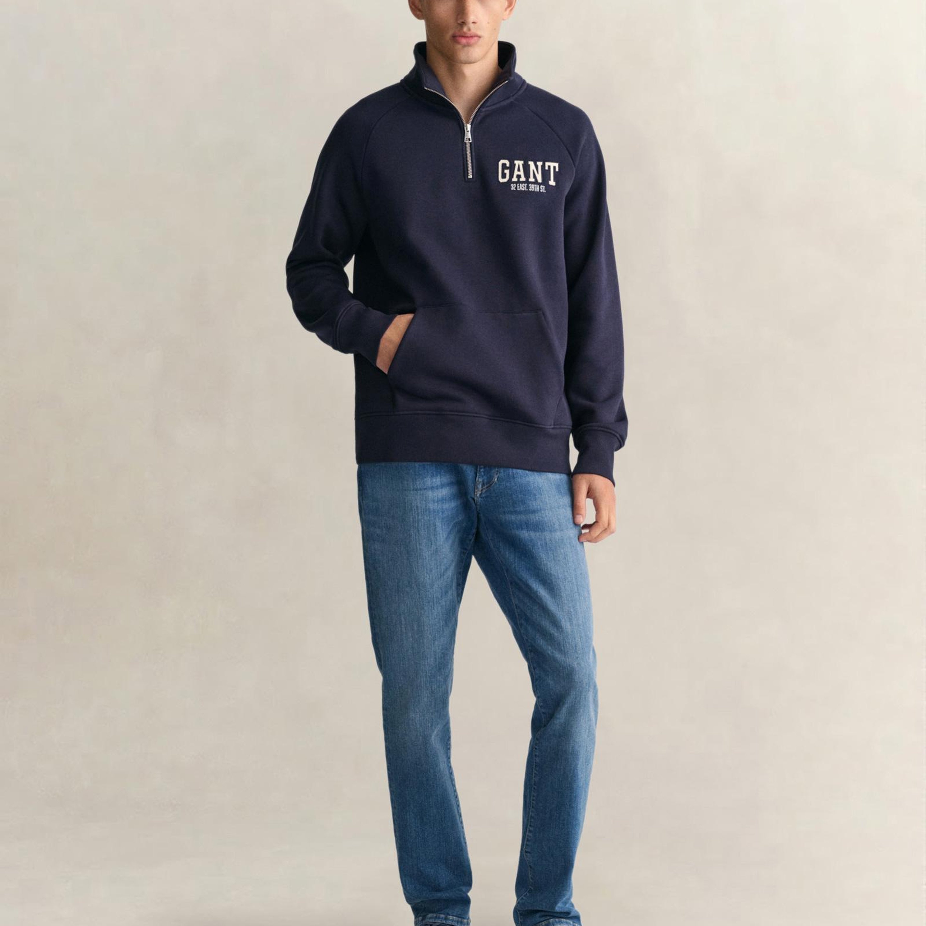 GANT Erkek Mavi Extra Slim Fit Jean Pantolon