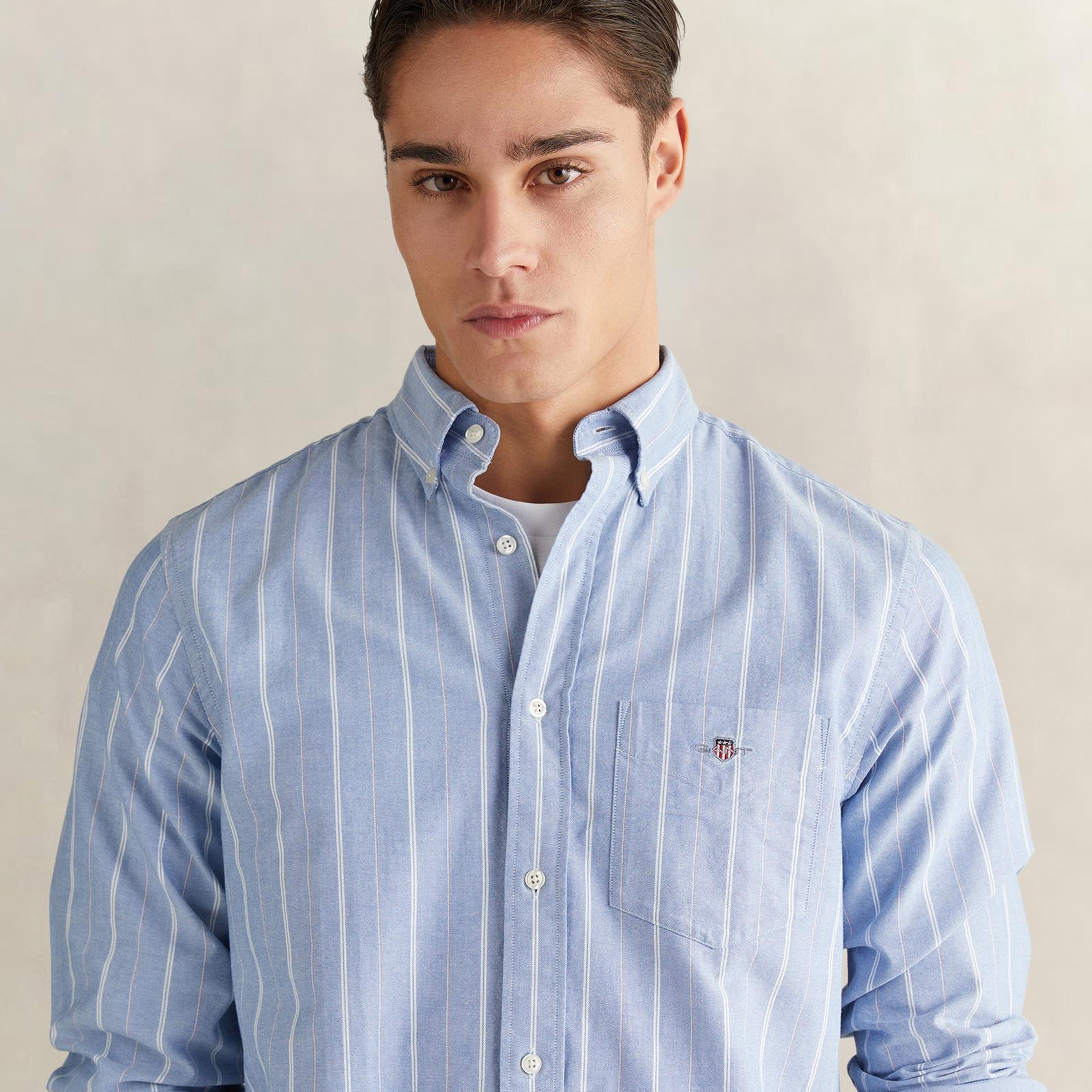 GANT Erkek Mavi Regular Fit Düğmeli Gömlek