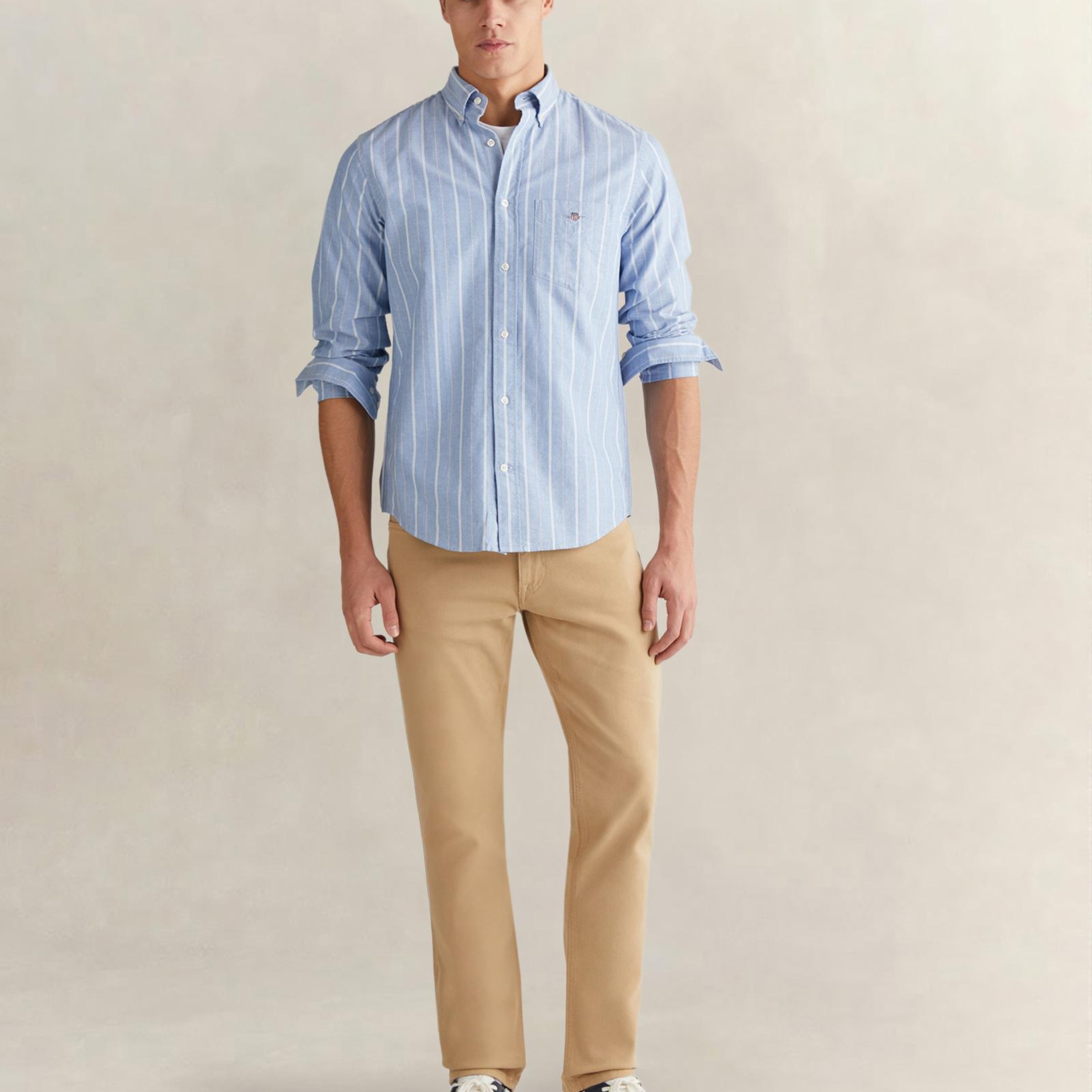 GANT Erkek Mavi Regular Fit Düğmeli Gömlek