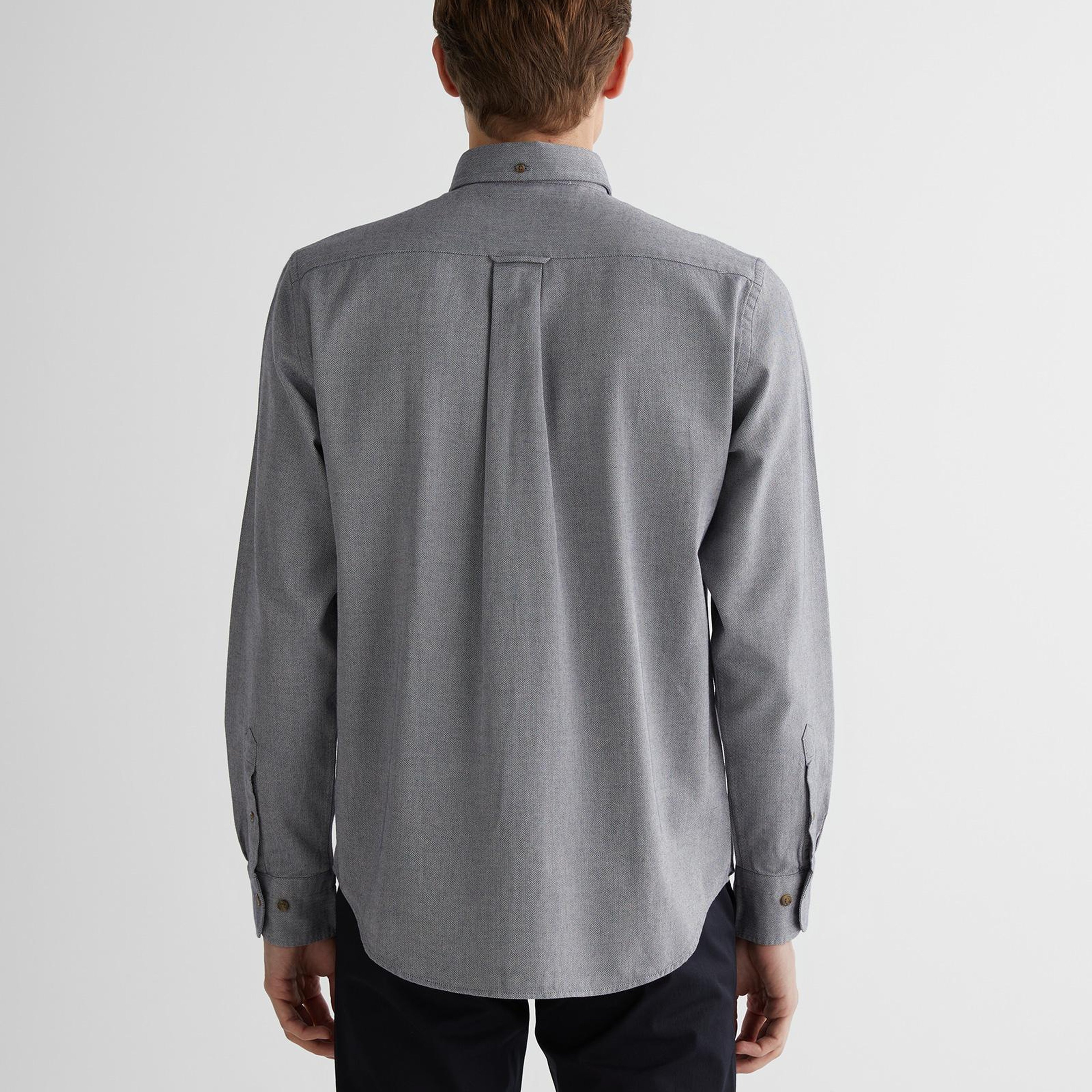 GANT Erkek Lacivert Regular Fit Düğmeli Yaka Gömlek