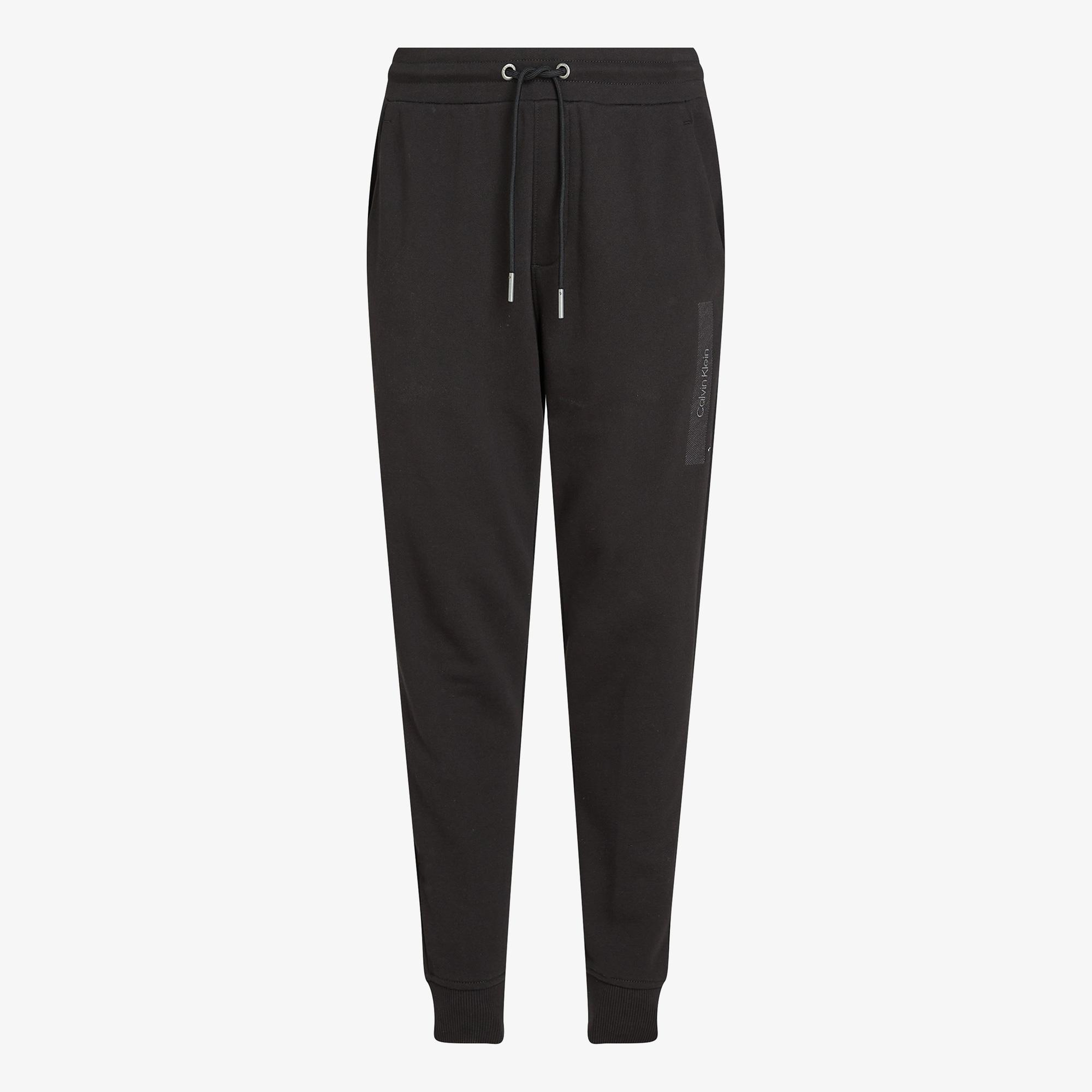 Calvin Klein Structured Embroidery Sweats Erkek Siyah Eşofman Altı