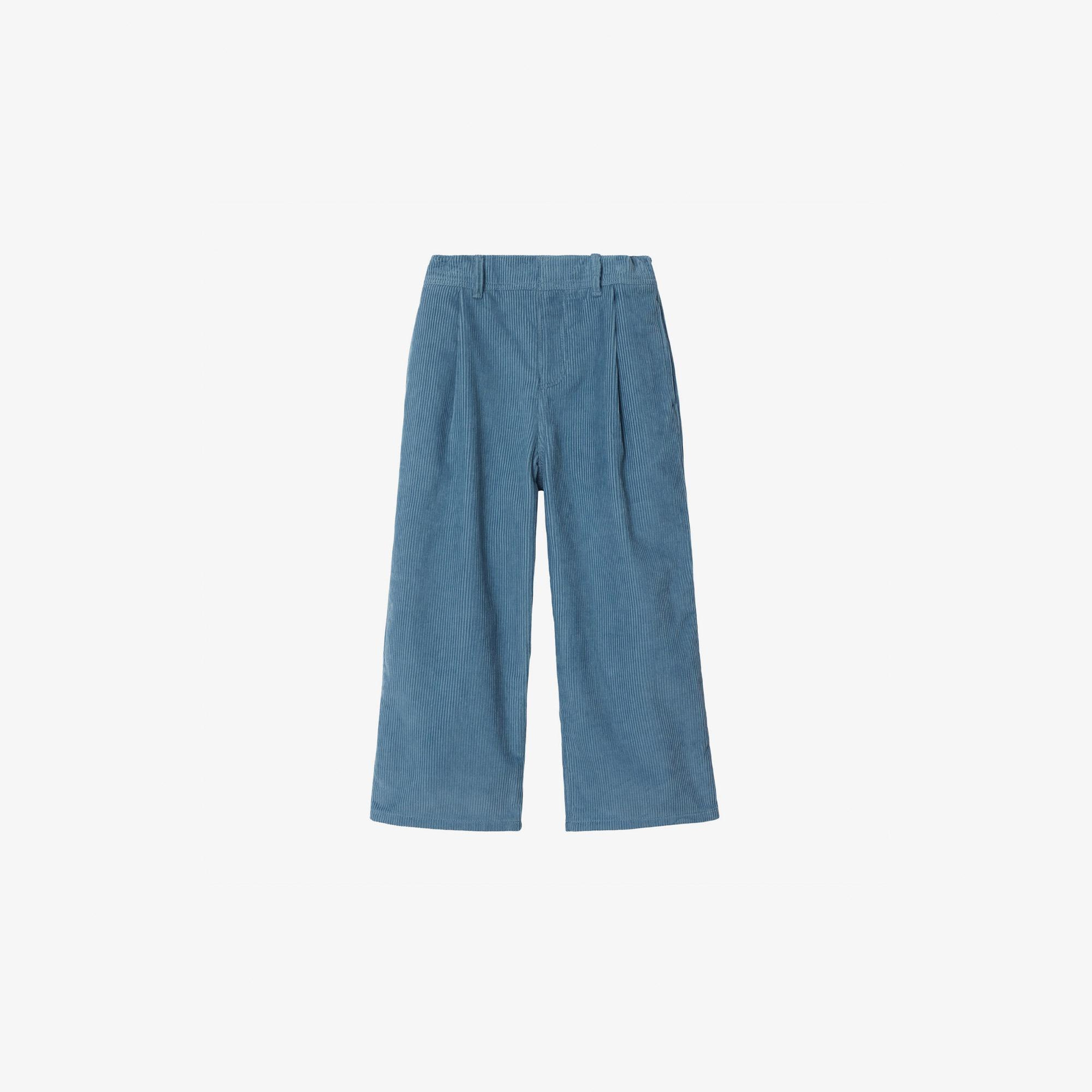 Burberry Corduroy Çocuk Mavi Pantolon