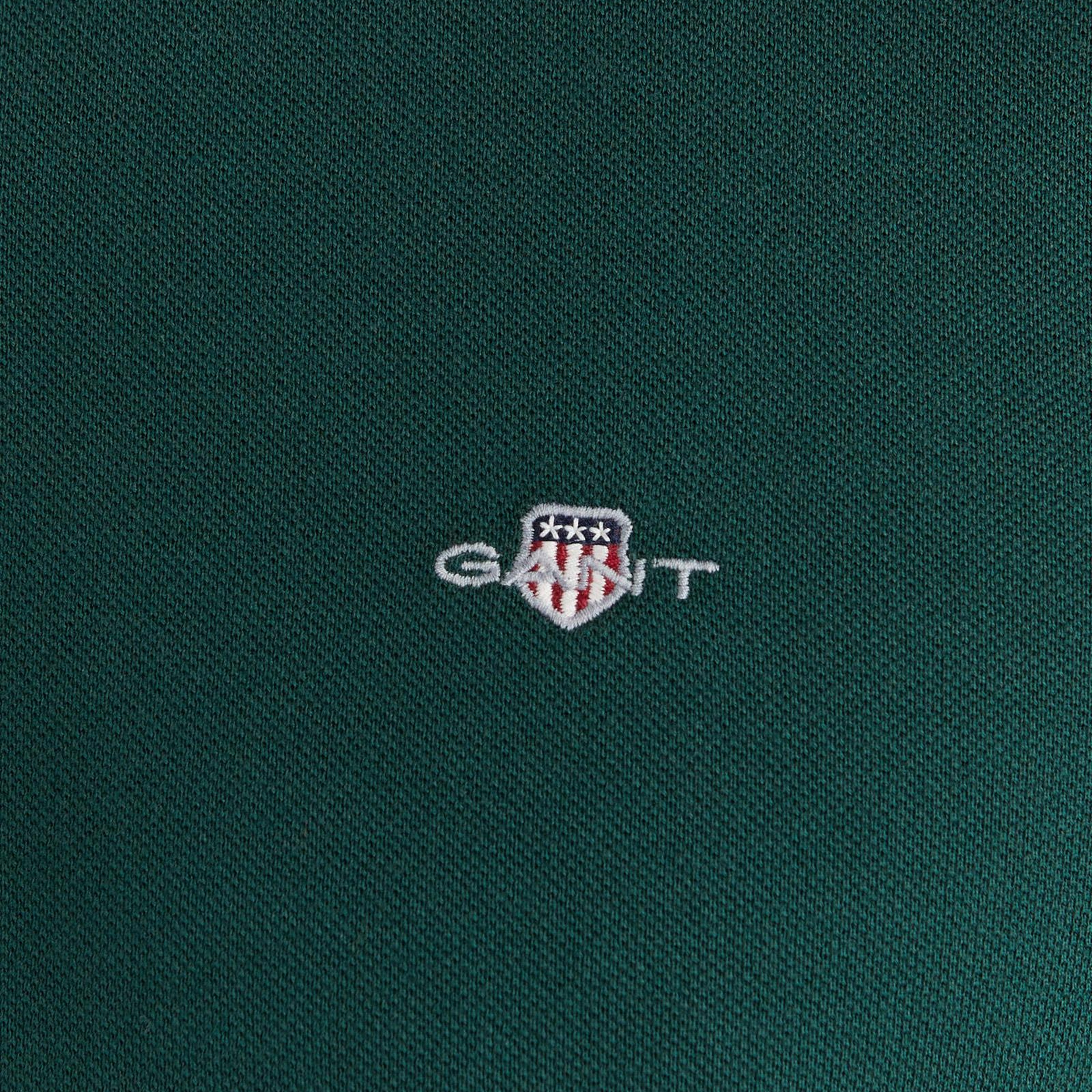 GANT Erkek Yeşil Regular Fit Polo Yaka Polo