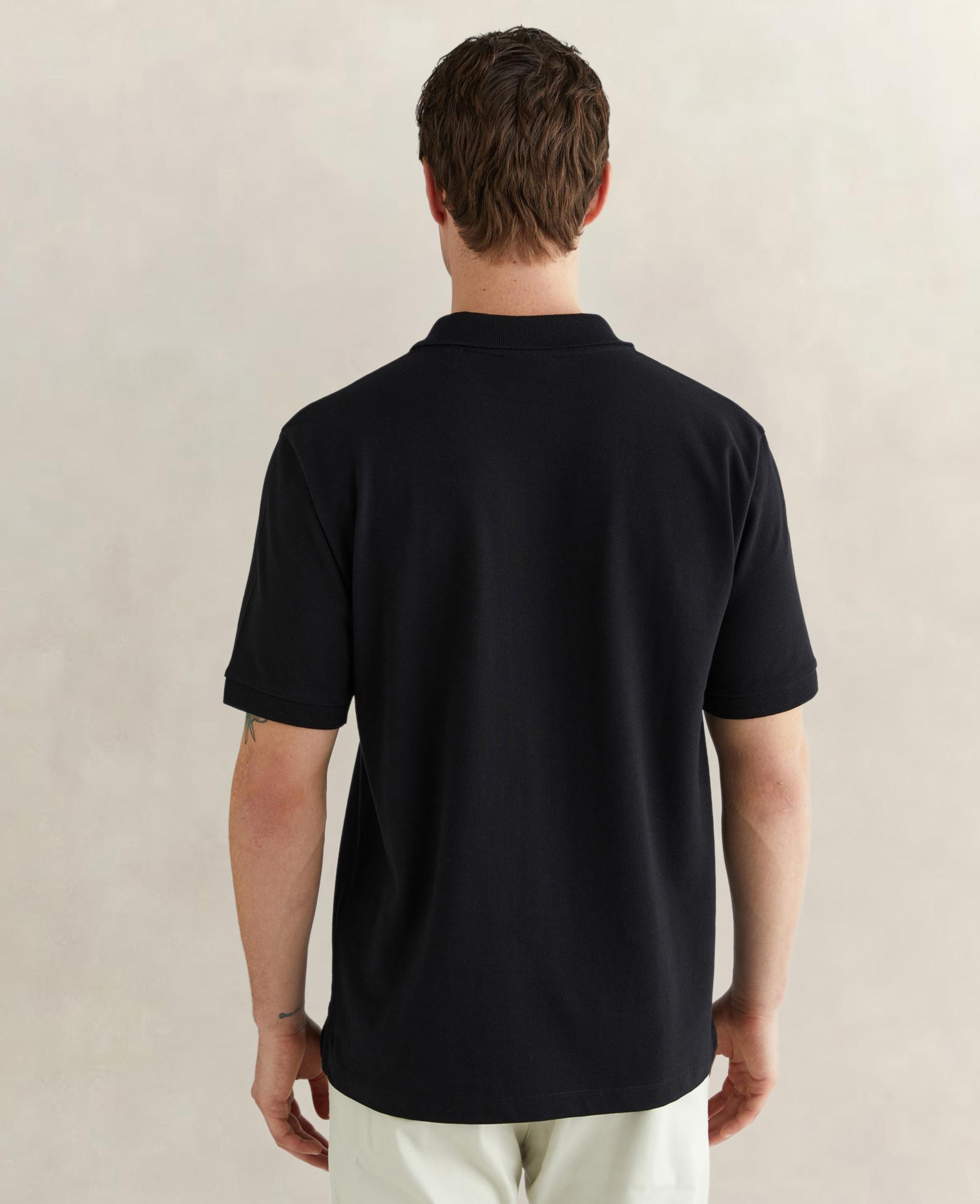 GANT Erkek Siyah Regular Fit Logolu Polo Yaka T-Shirt
