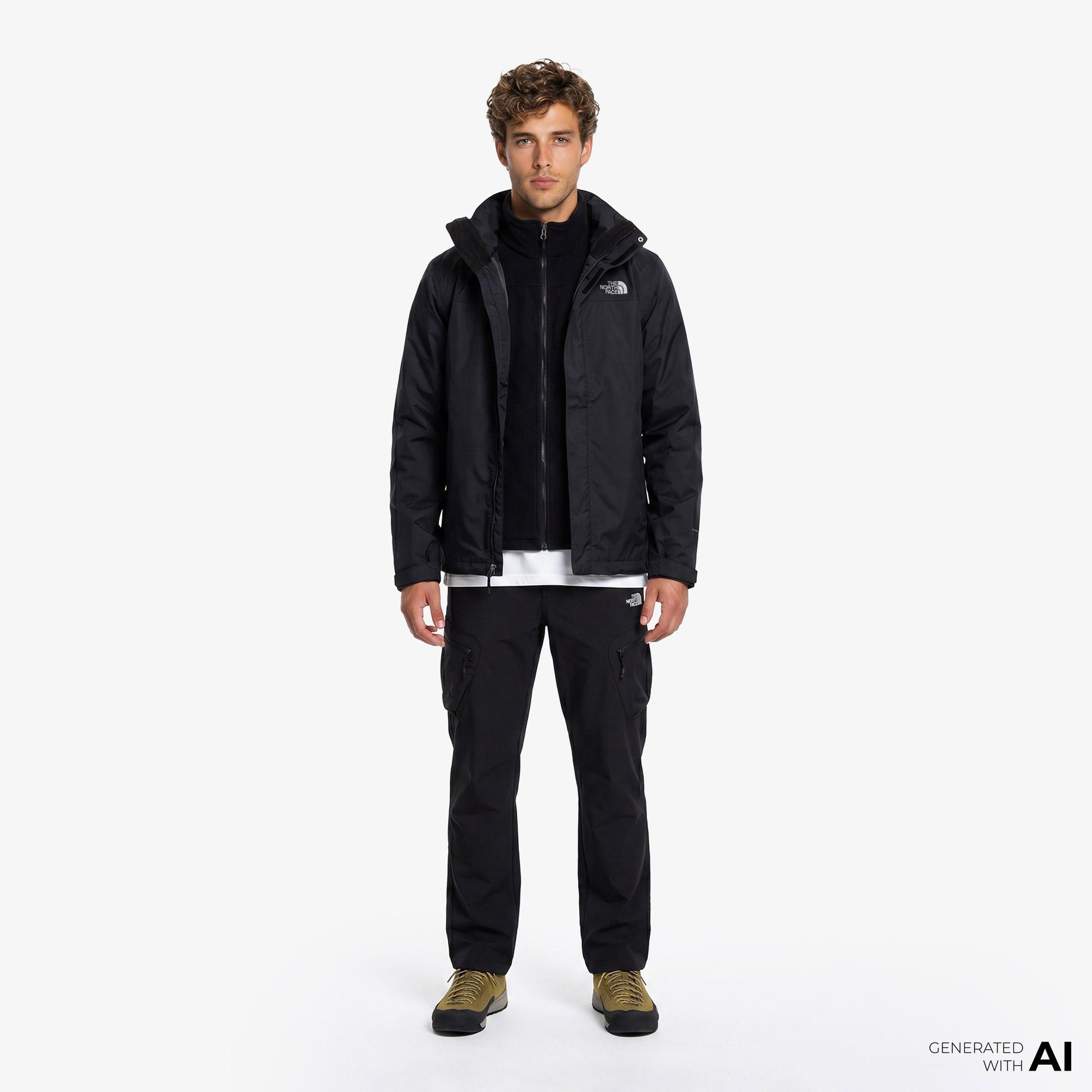 The North Face Evolve II Triclimate 3in1 Erkek Siyah Outdoor Mont