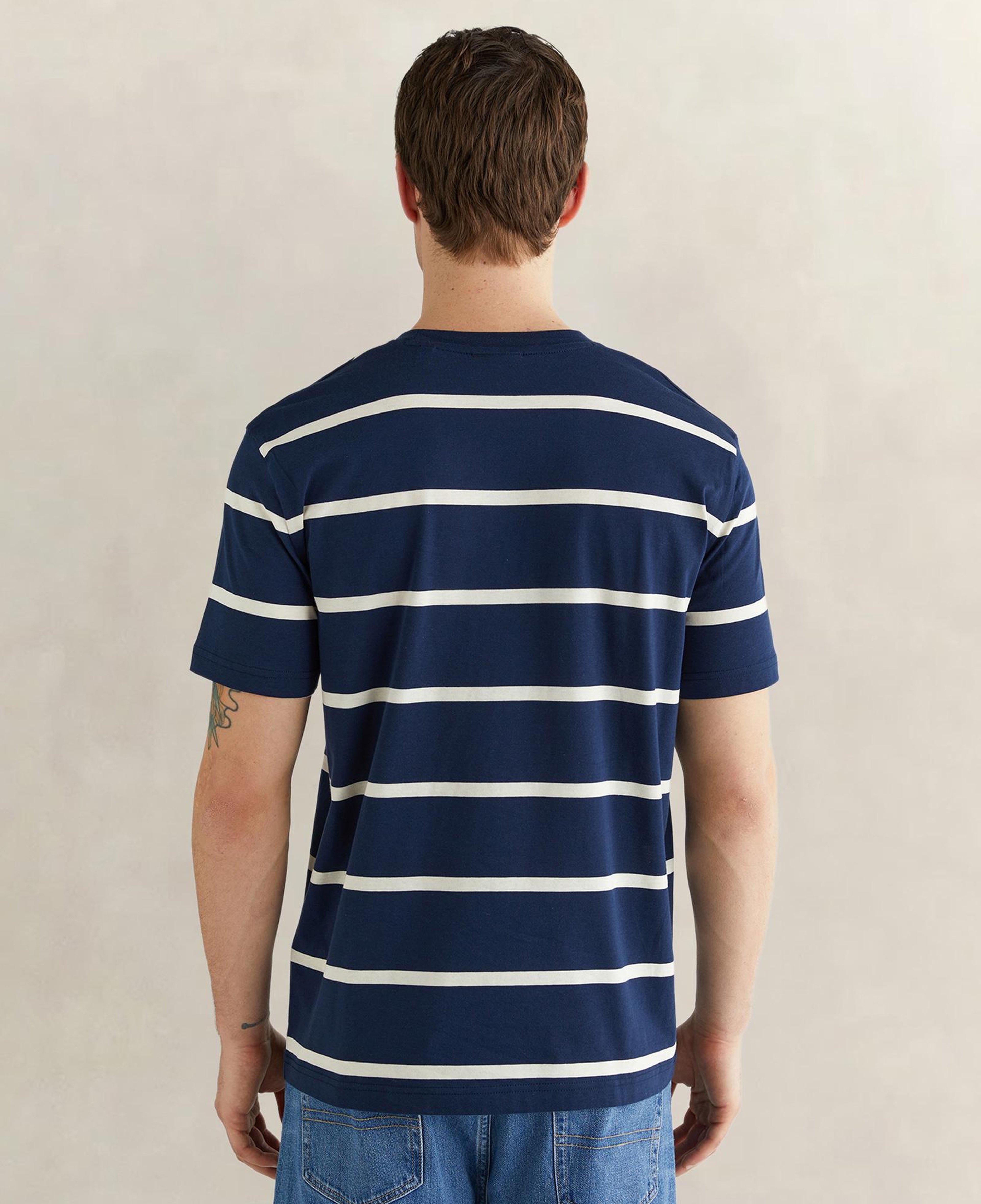 GANT Erkek Lacivert Renk Bloklu Kısa Kollu Logolu T-Shirt