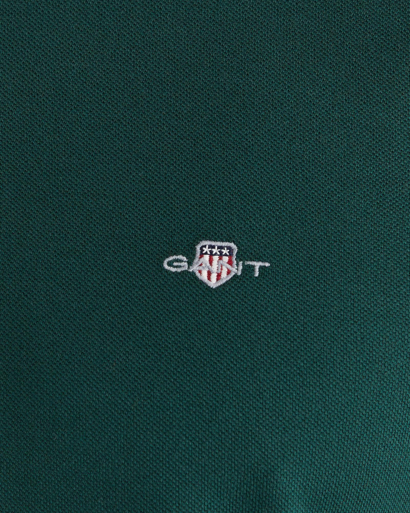 GANT Erkek Yeşil Regular Fit Polo Yaka Polo
