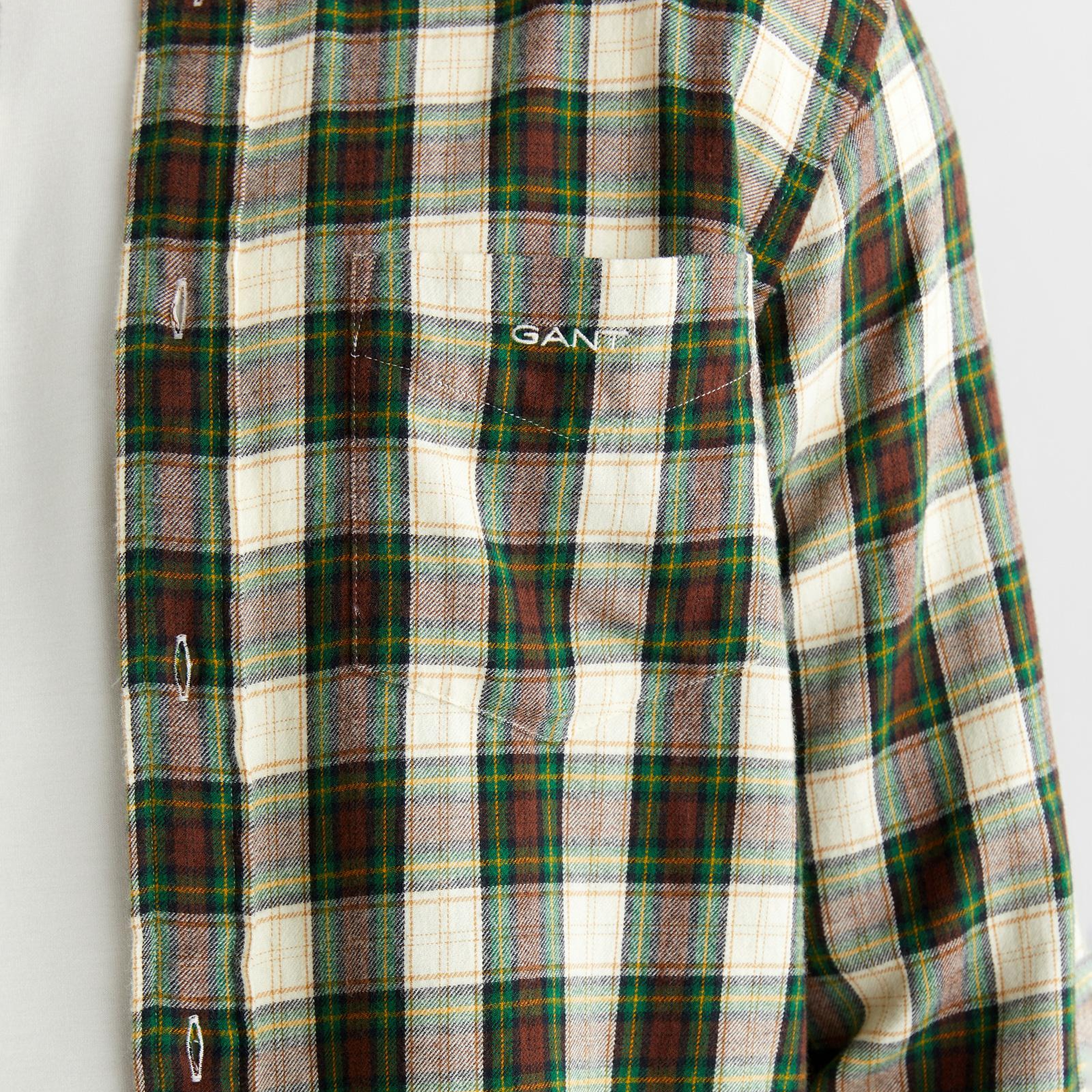 GANT Erkek Krem Regular Fit Düğmeli Gömlek