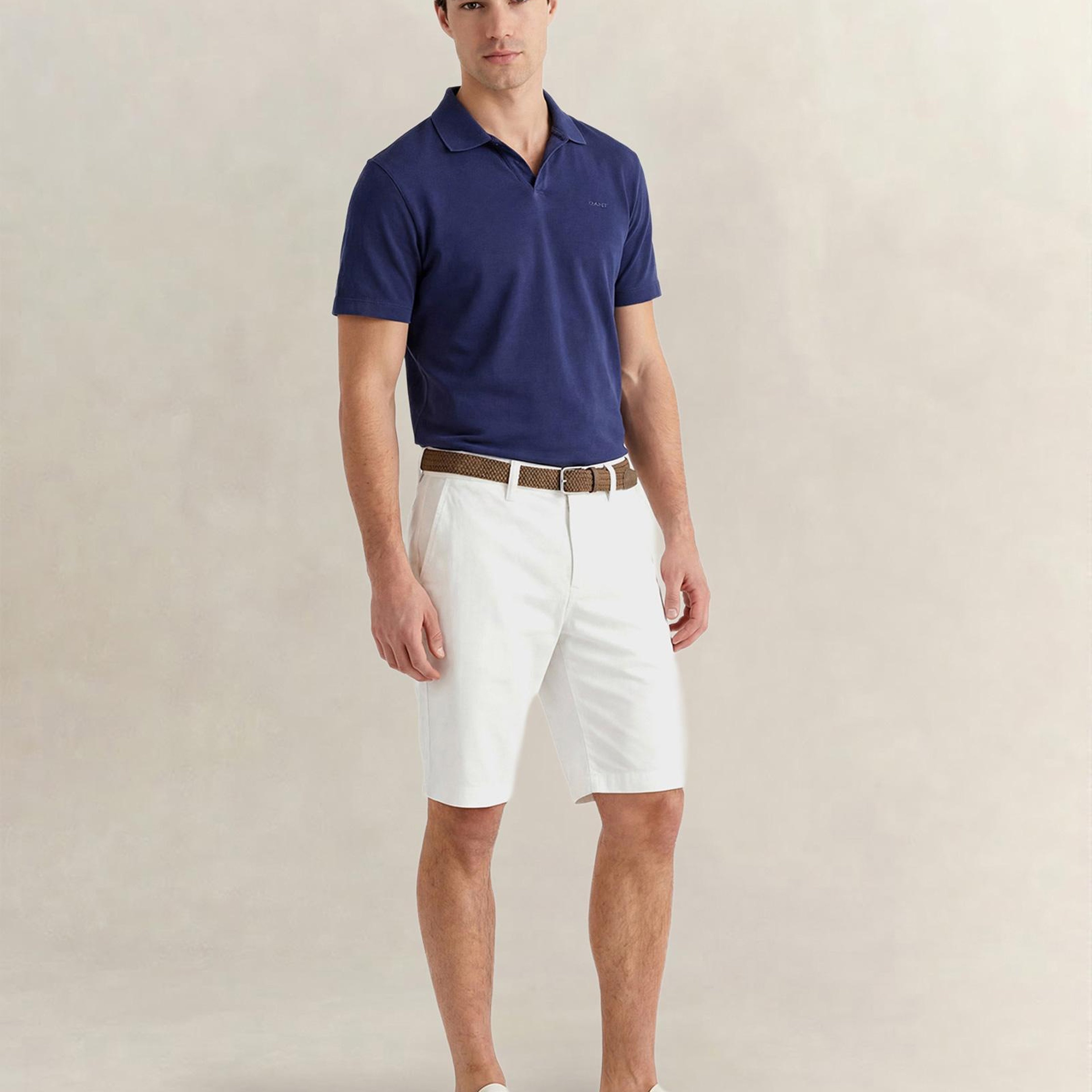 GANT Erkek Mavi Regular Fit Polo Yaka T-Shirt