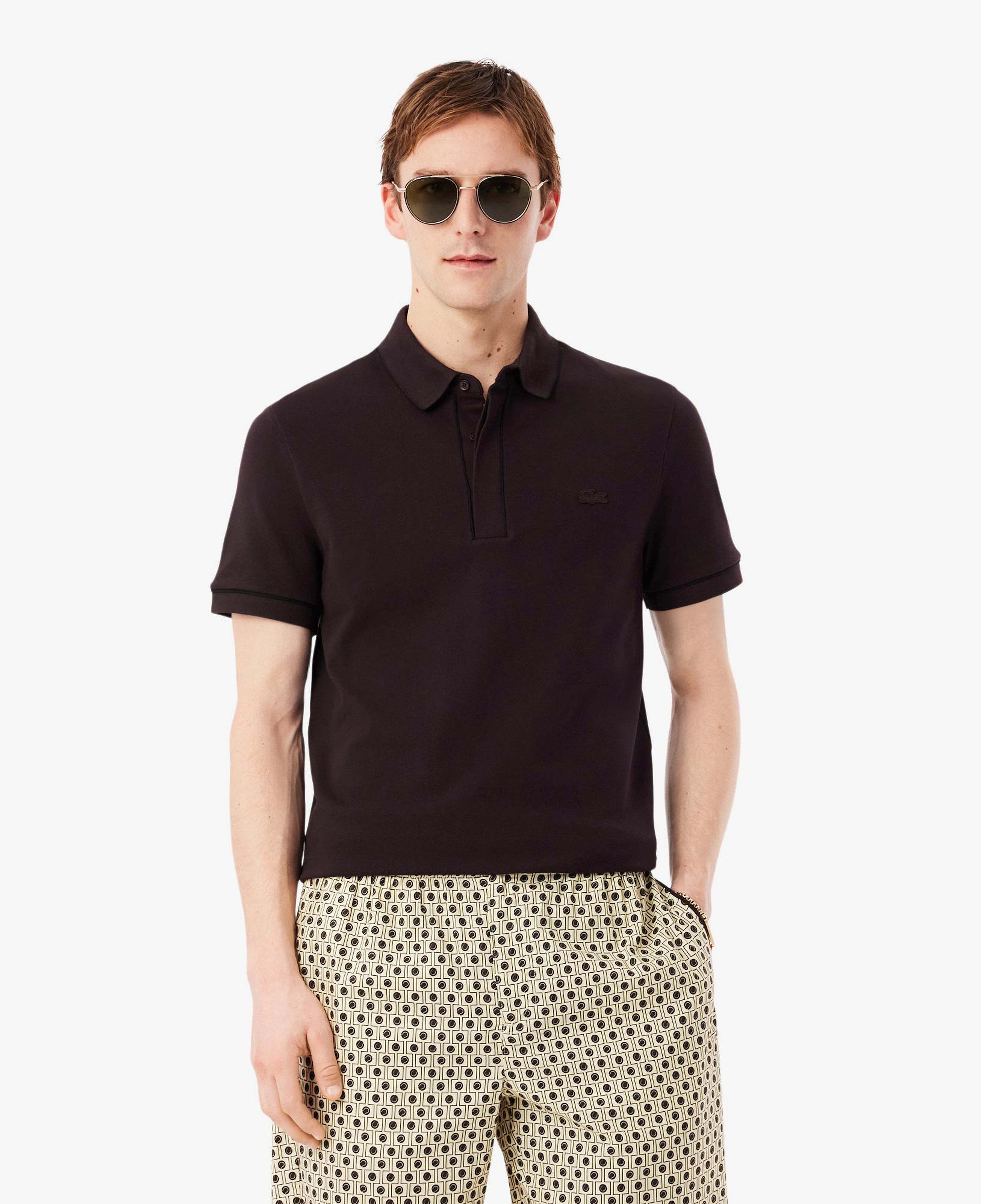 Erkek Regular Fit Organik Pamuk Kahverengi Paris Polo