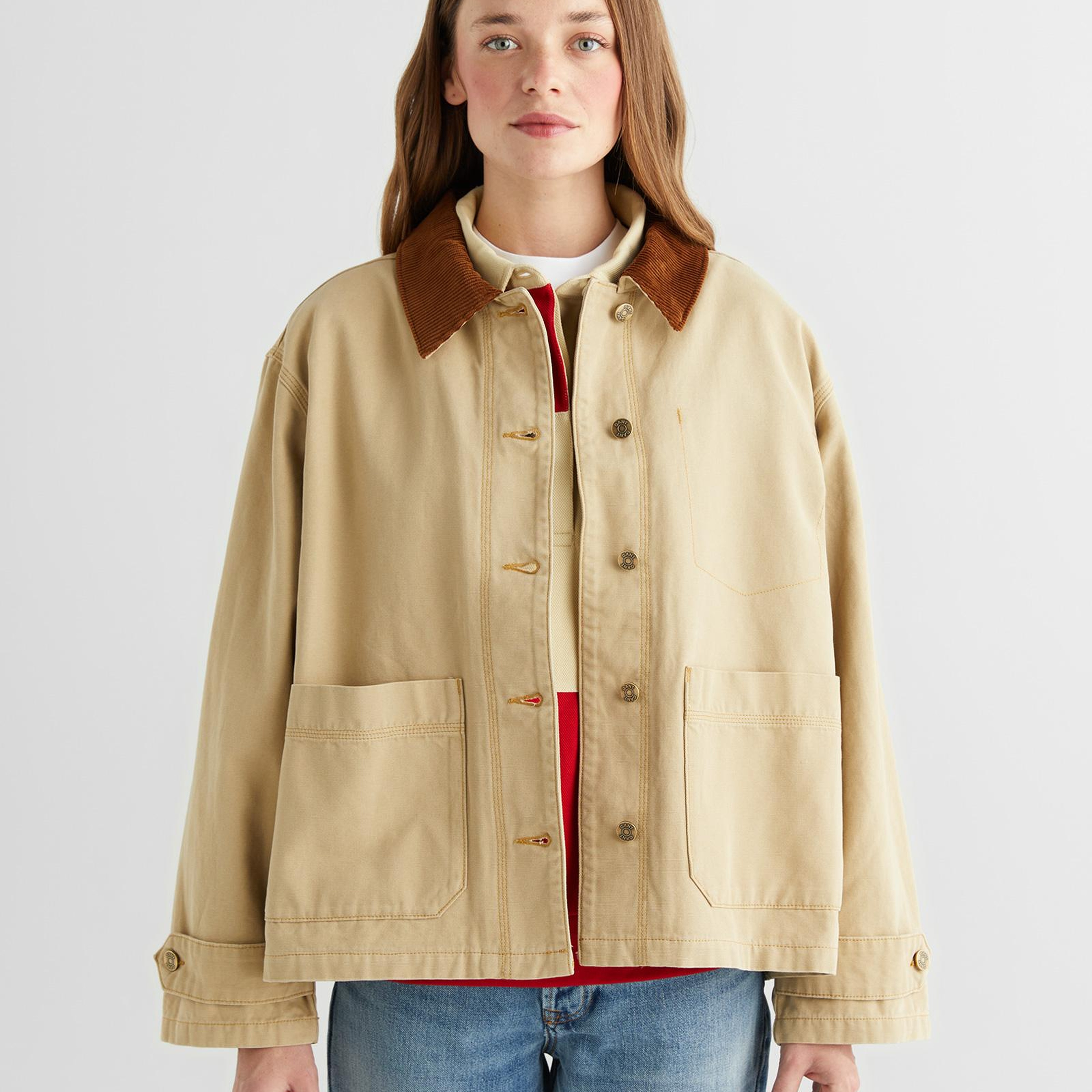 GANT Kadın Bej Klasik Yaka Ceket