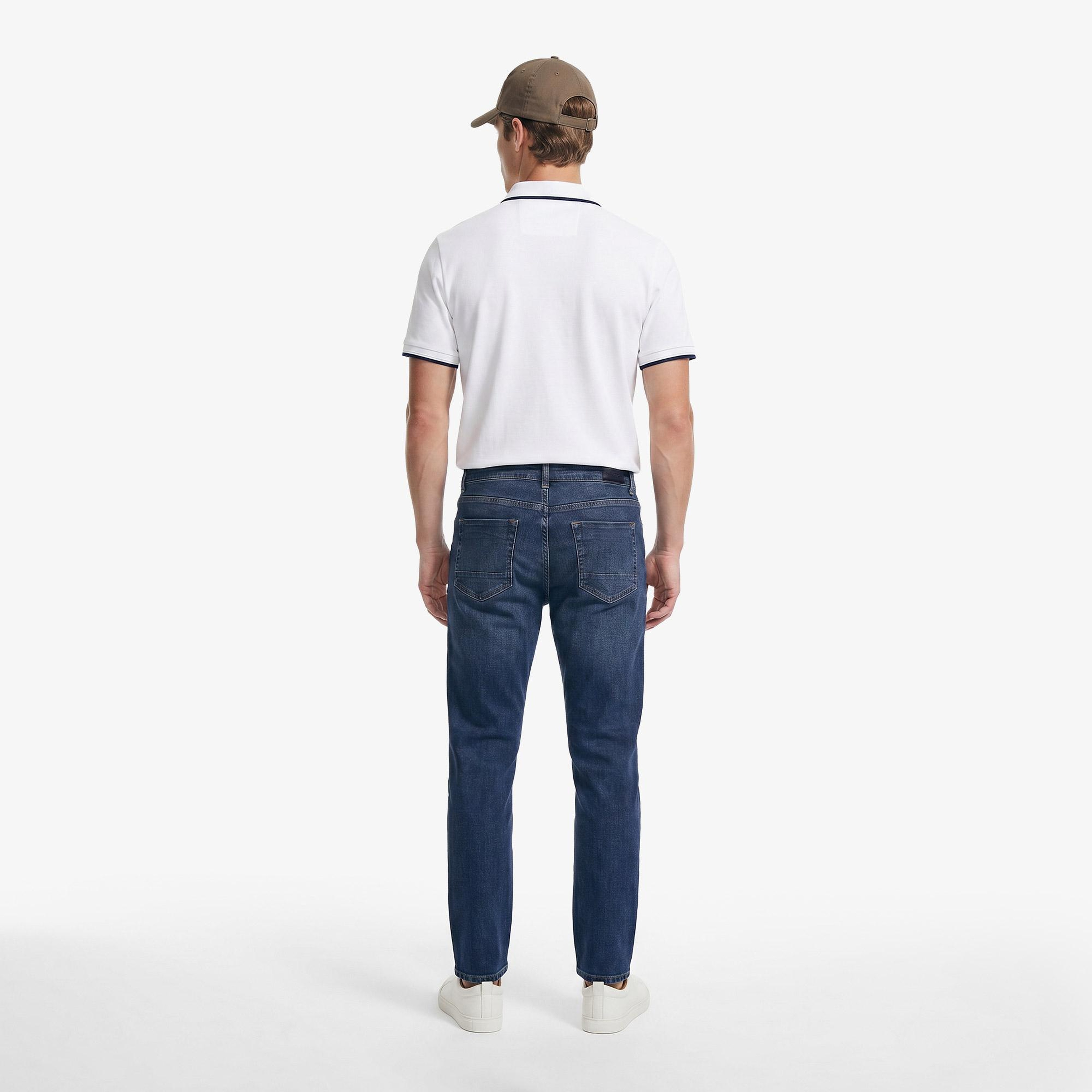 Nautica Erkek Mavi Slim Fit Denim Pantolon