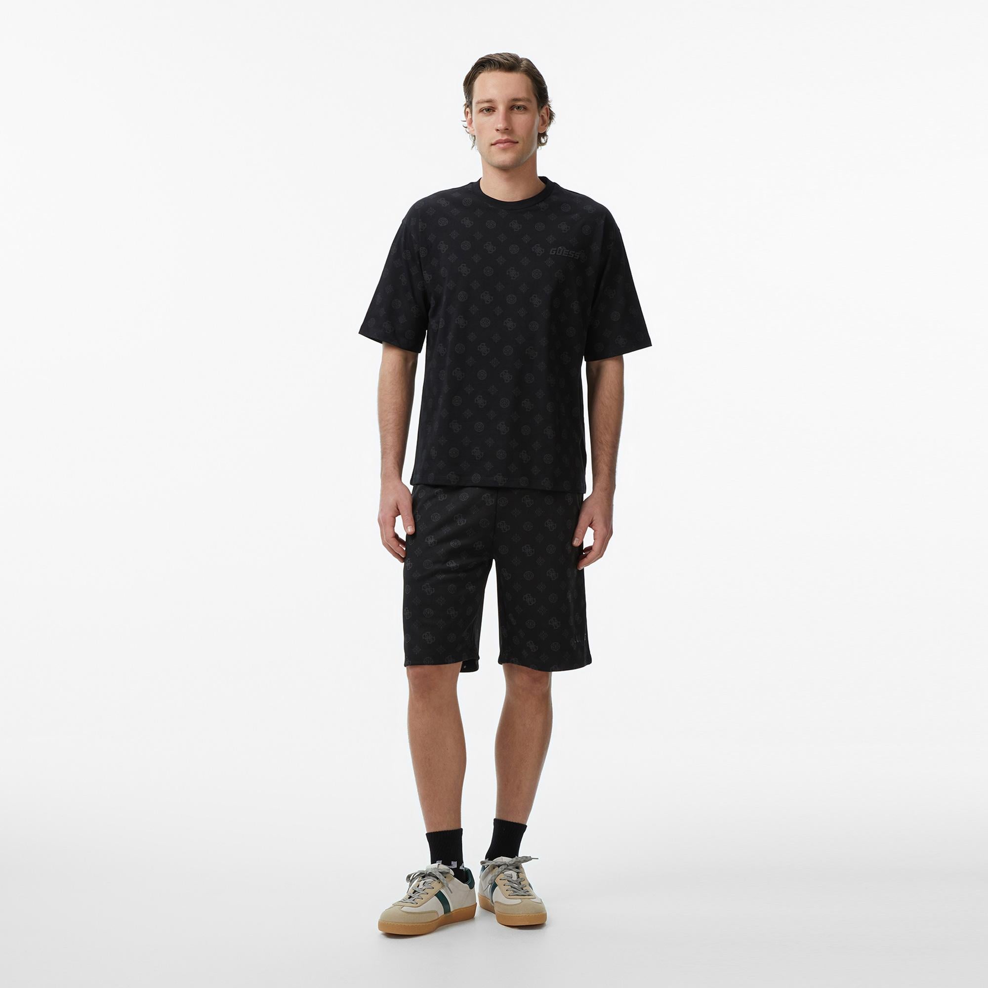 Guess Ovidio Aktif Oversize Fit Erkek Siyah T-Shirt