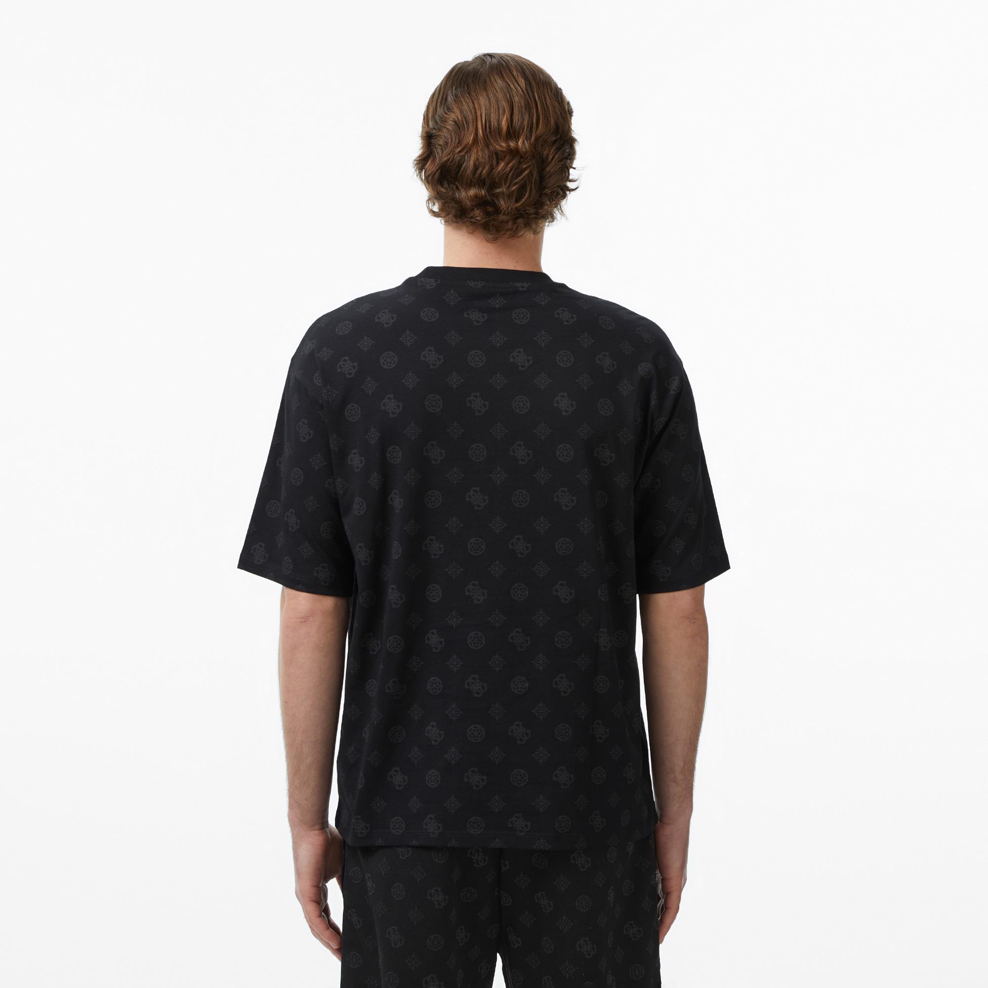 Guess Ovidio Aktif Oversize Fit Erkek Siyah T-Shirt