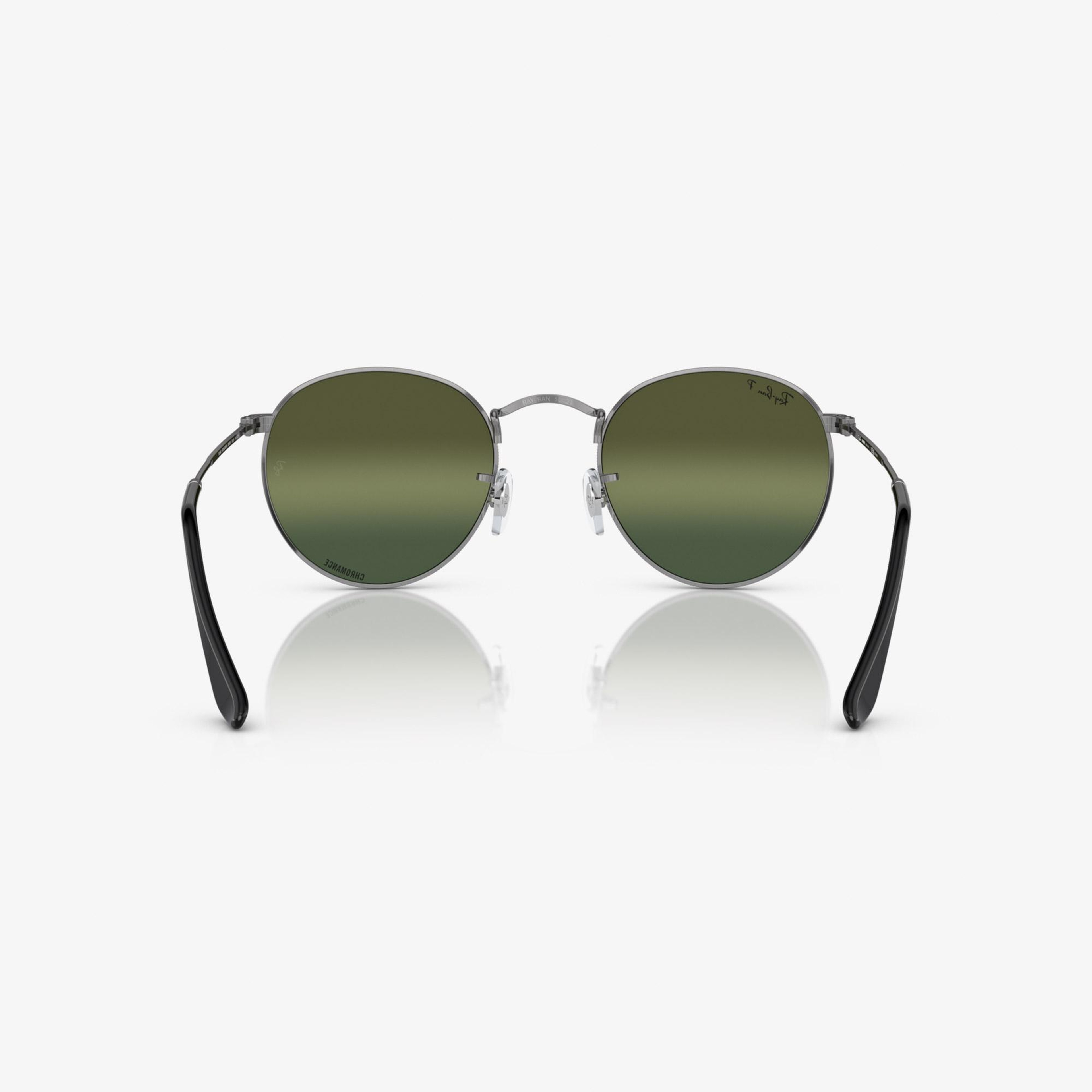 Ray-Ban Round Metal Polarized Erkek Yeşil Güneş Gözlüğü