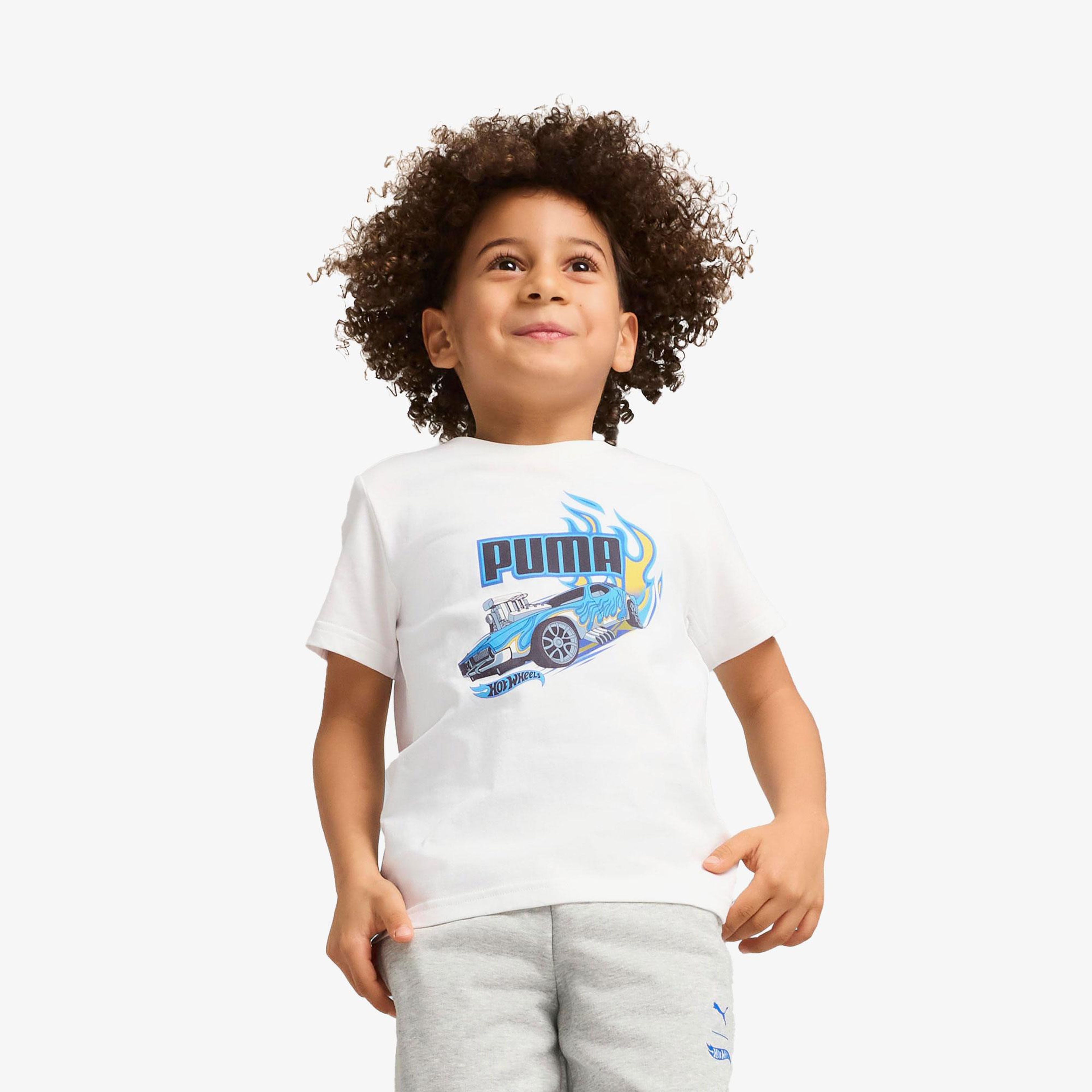 Puma X Hot Wheels Çocuk Beyaz T-Shirt