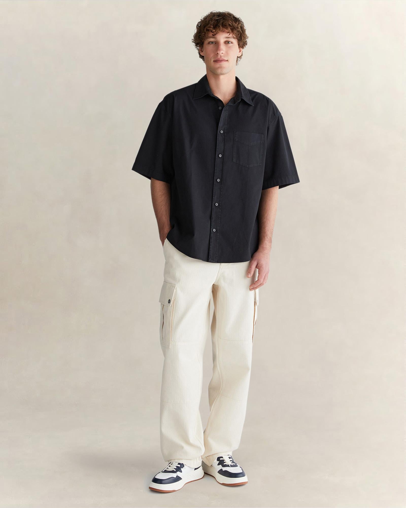 GANT Erkek Krem Relaxed Fit Kargo Pantolon