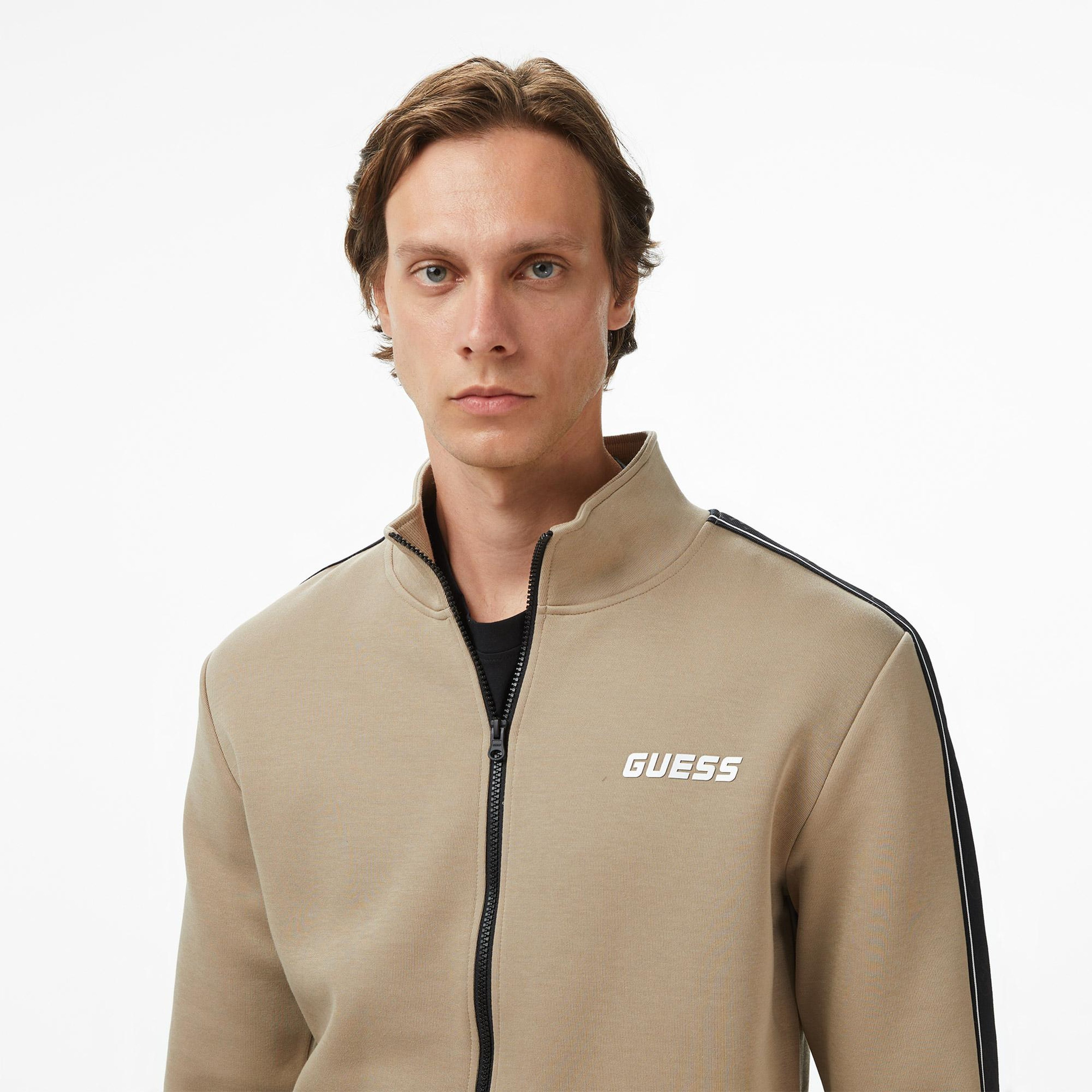 Guess Mickey Erkek Bej Sweatshirt