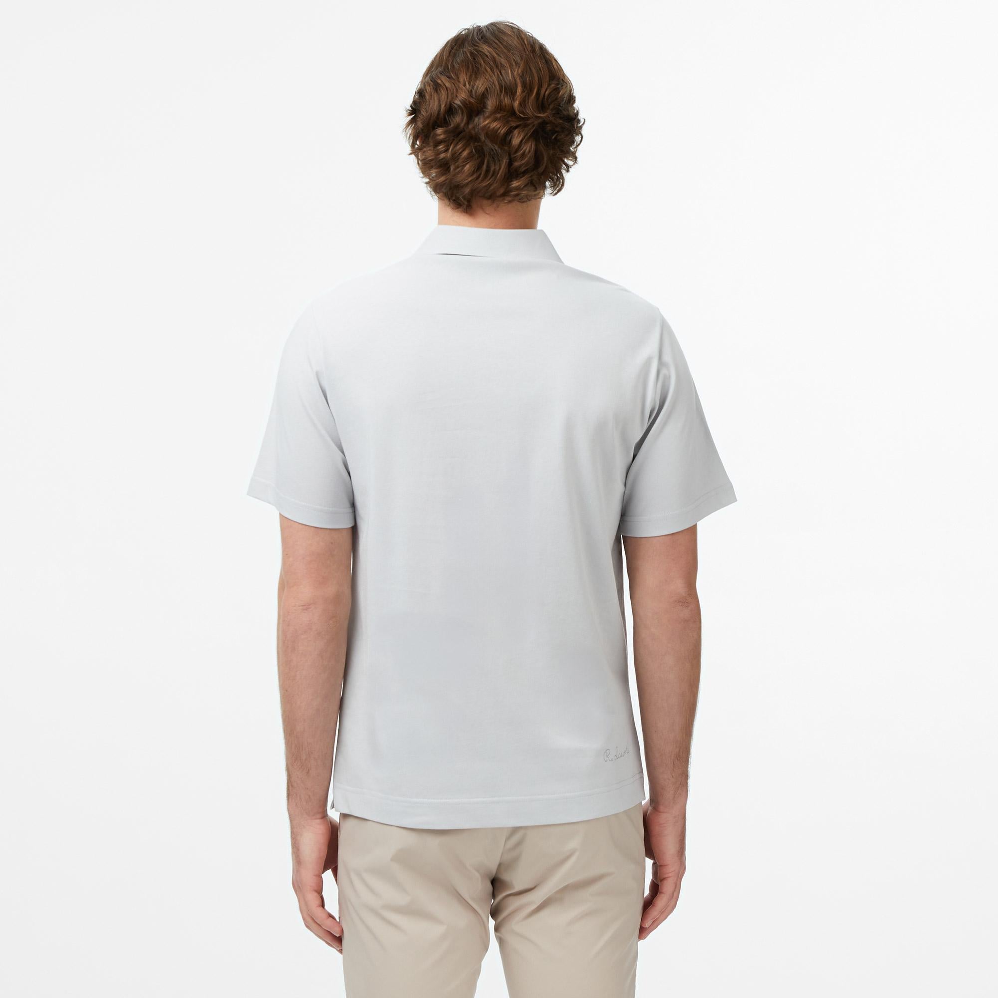 Erkek Classic Fit Gri Paris Polo