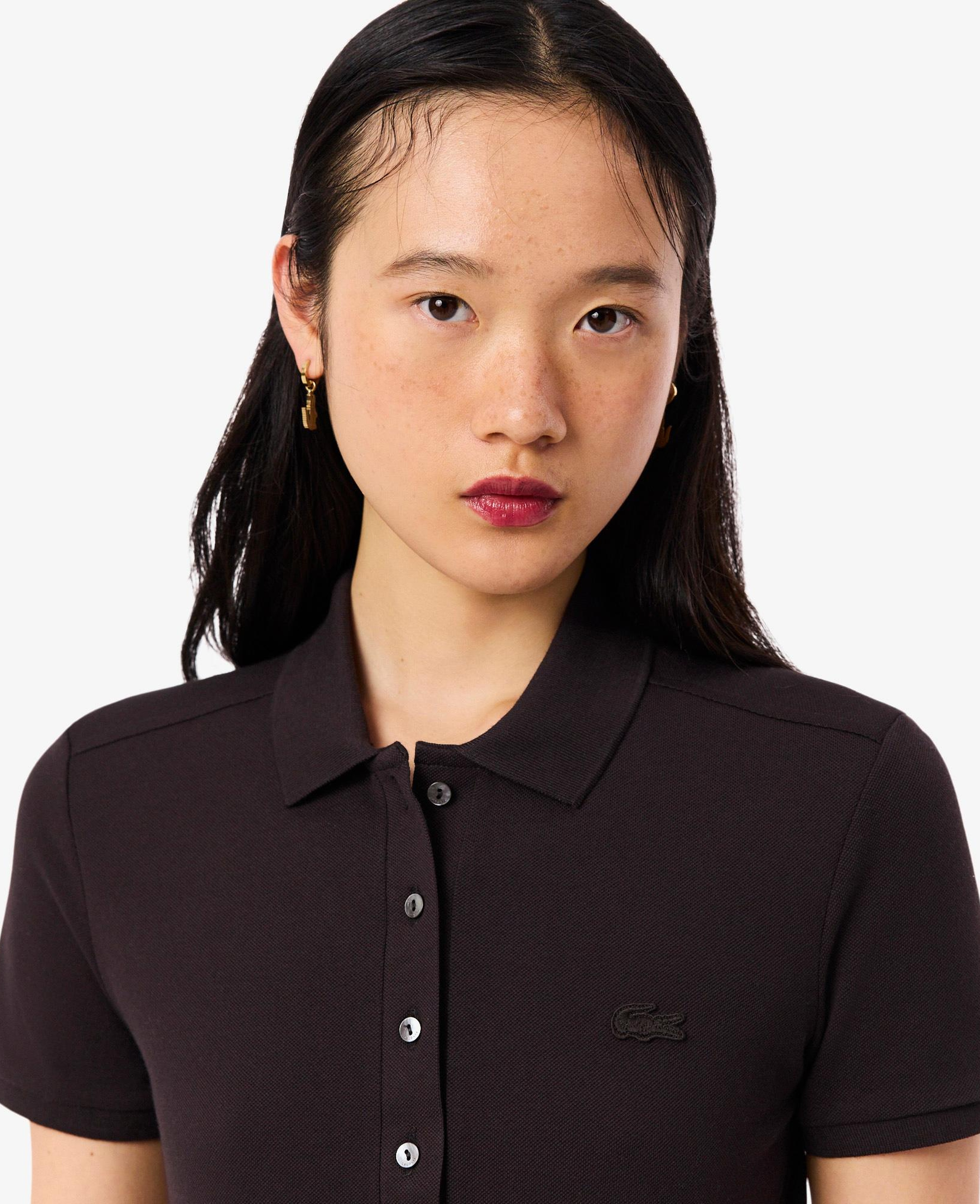 Kadın Slim Fit Kahverengi Polo