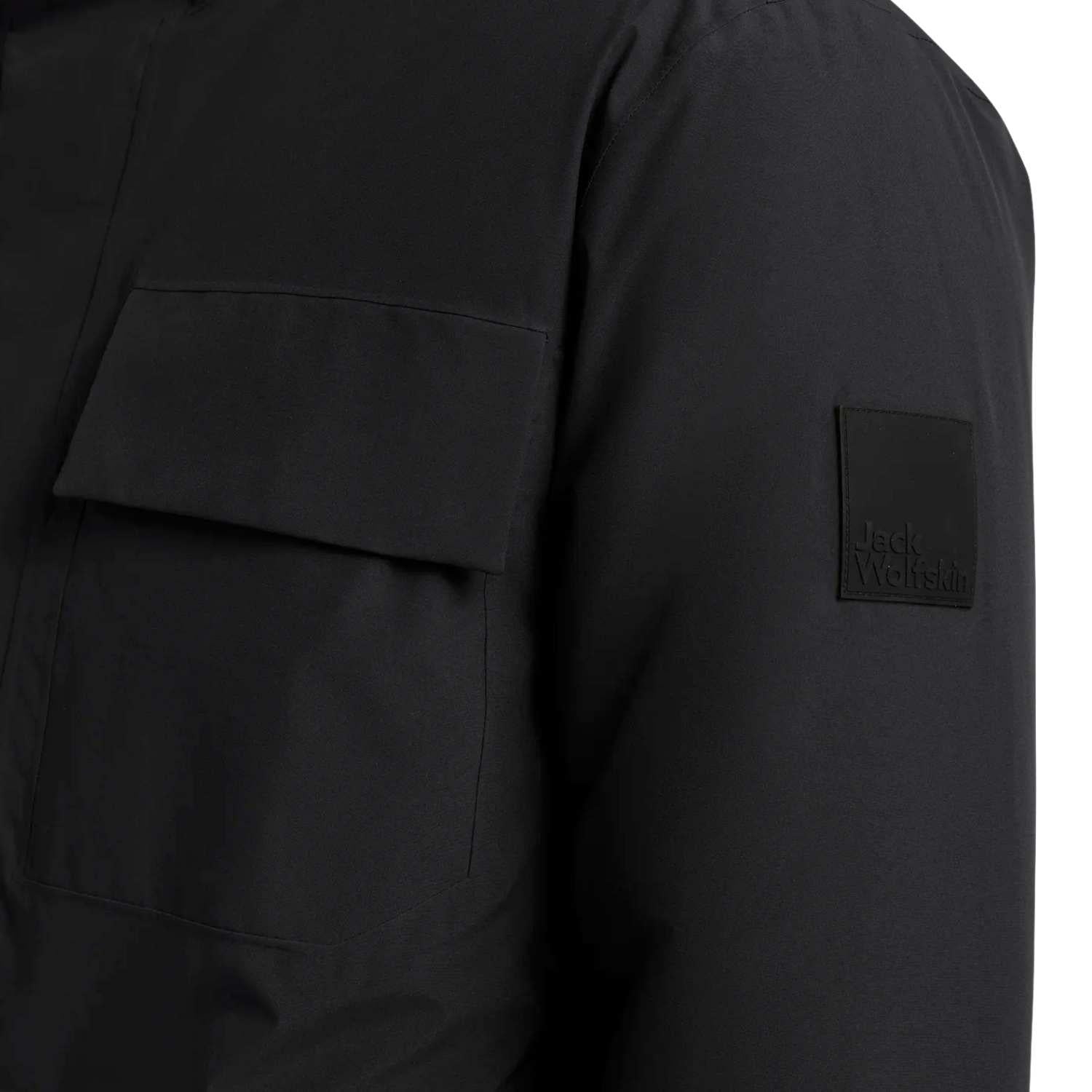 Jack Wolfskin Brandenburger Erkek Siyah Outdoor Ceketi
