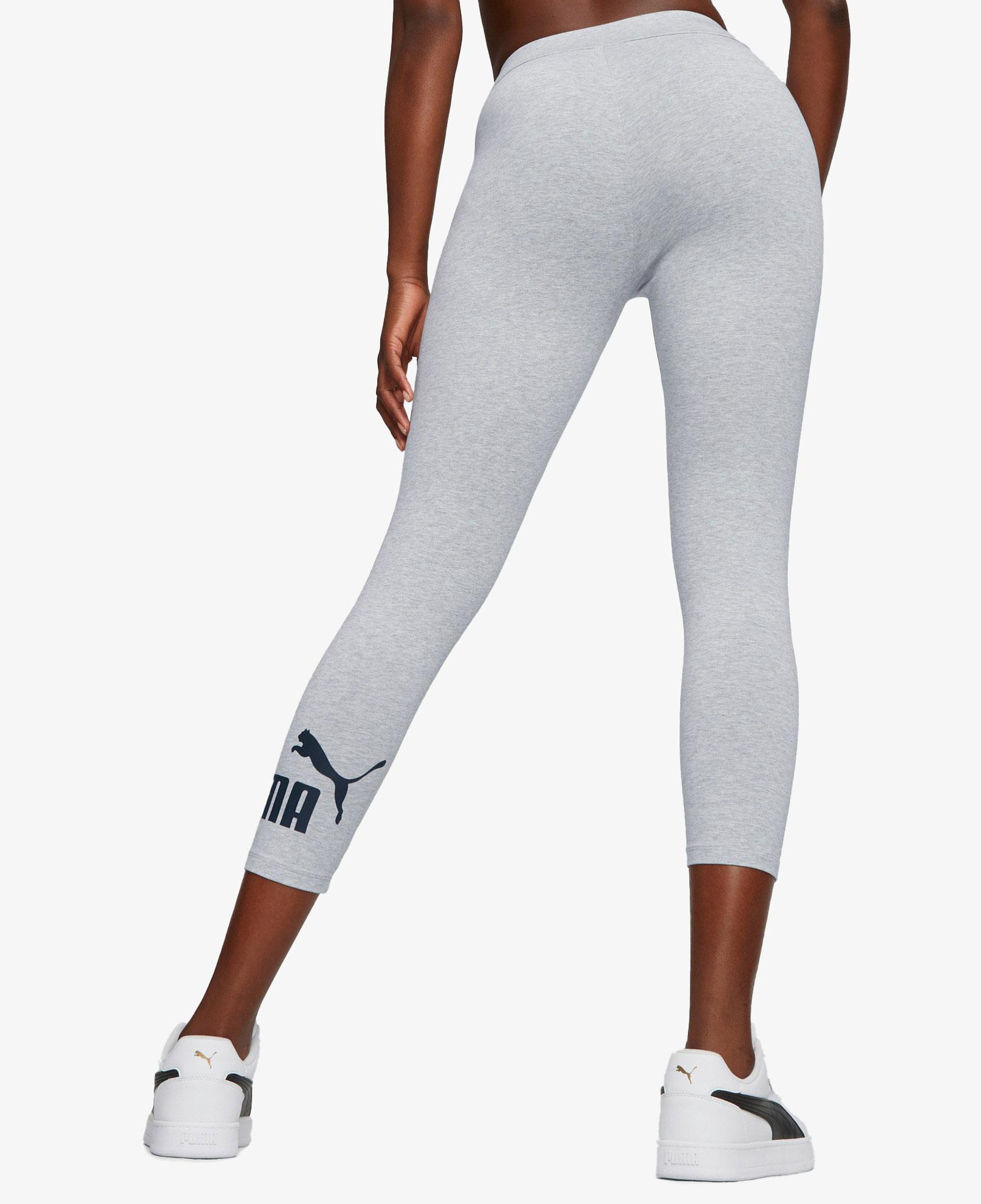Puma Essentials 3/4 Logo Leggings Kadın Siyah Tayt