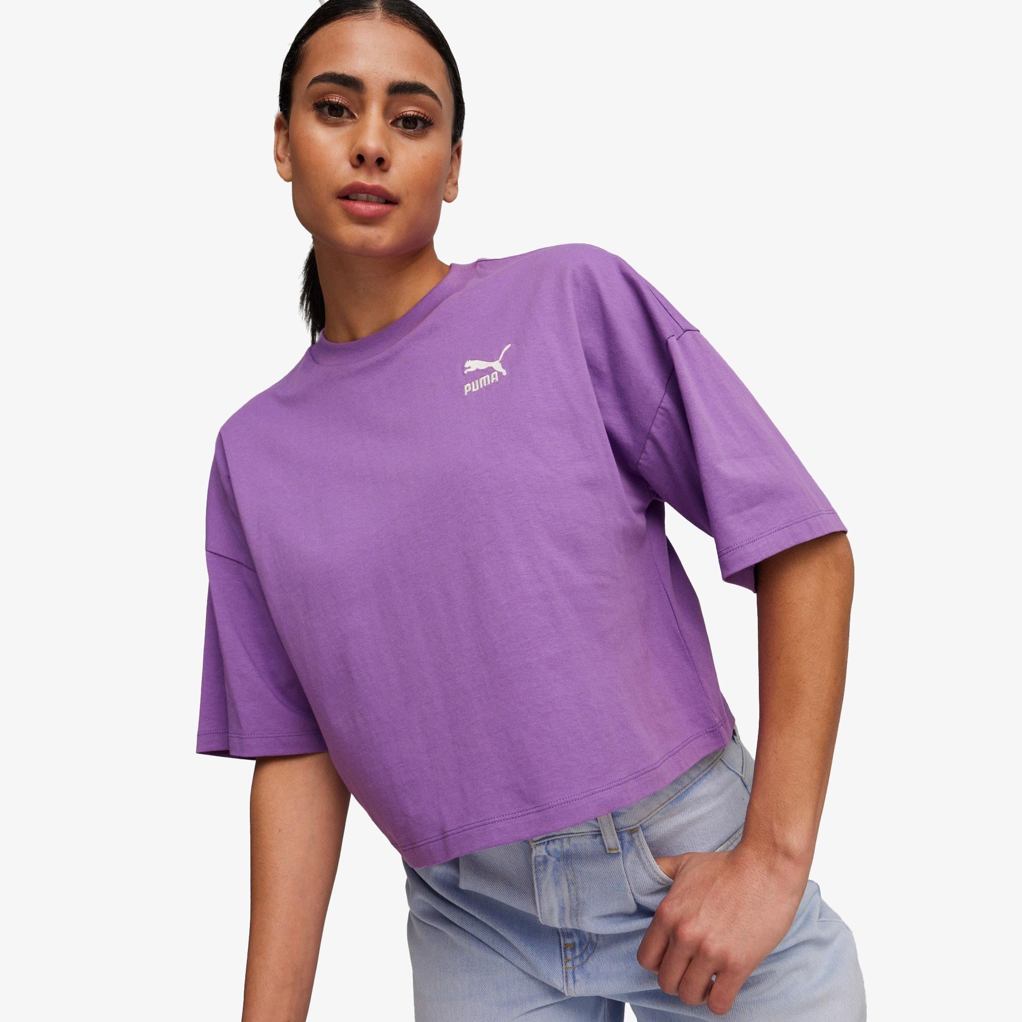 Puma Better Classsic Kadın Mor T-Shirt