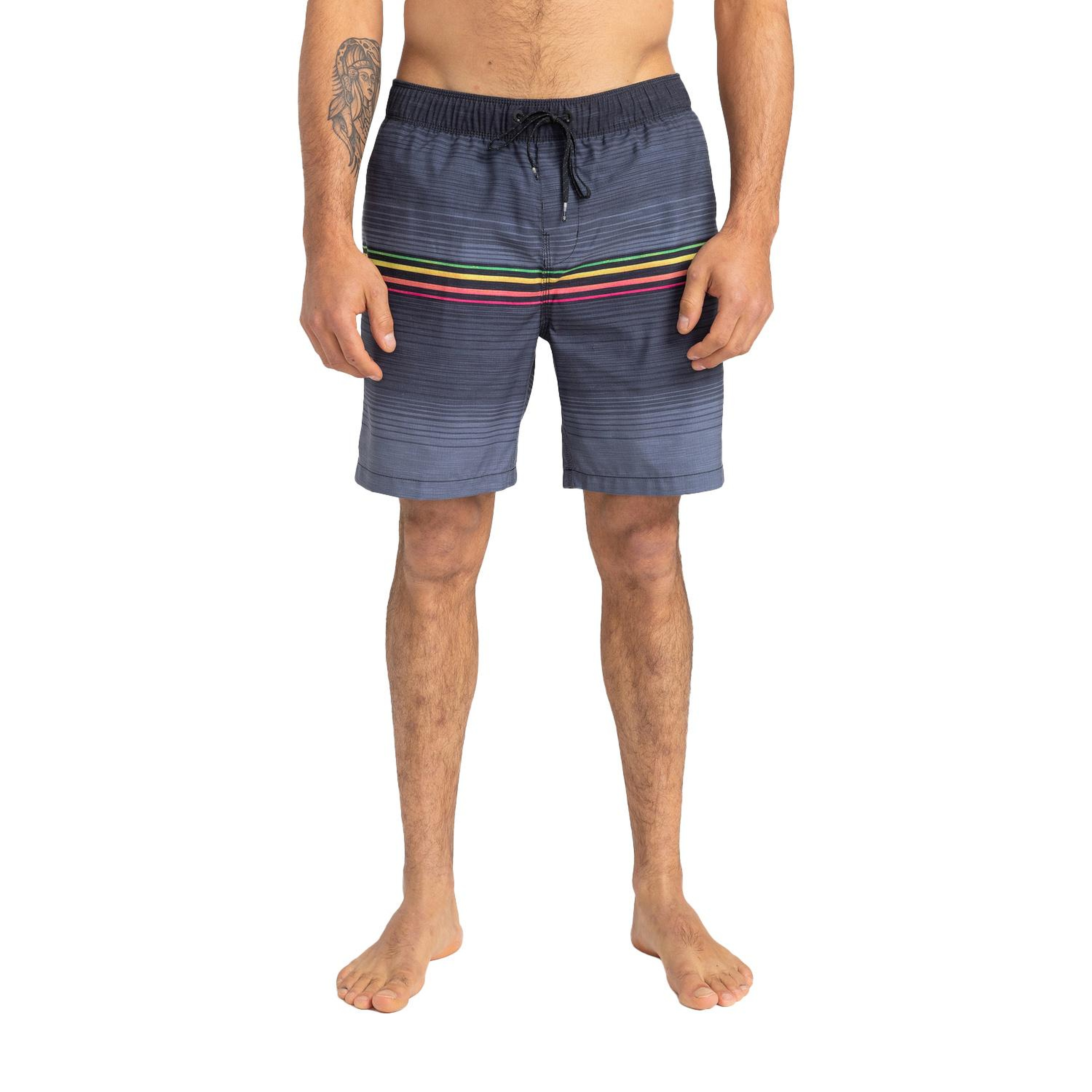 Billabong All Day Htr Stripe Lb Erkek Siyah Volley Short