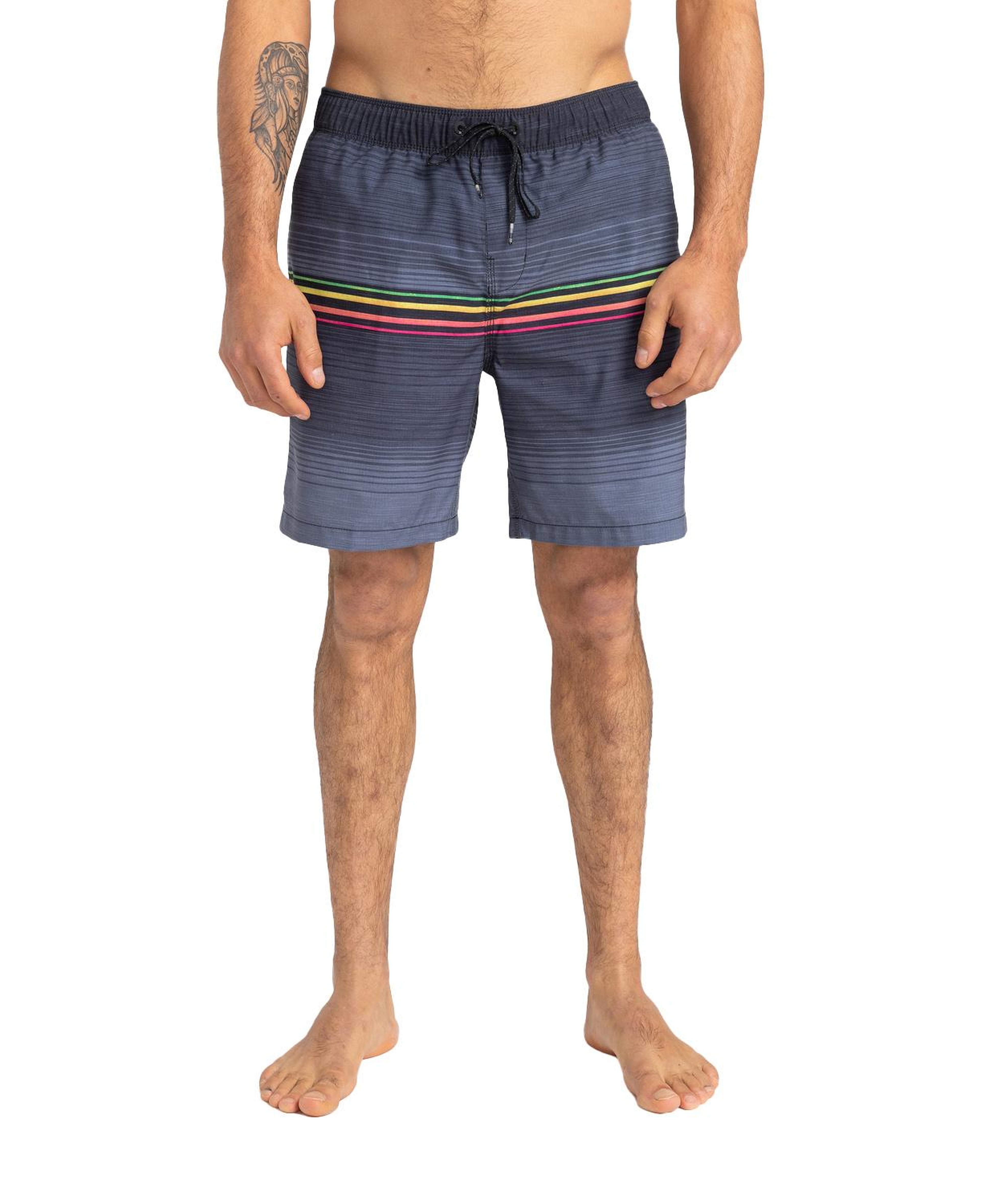 Billabong All Day Htr Stripe Lb Erkek Siyah Volley Short